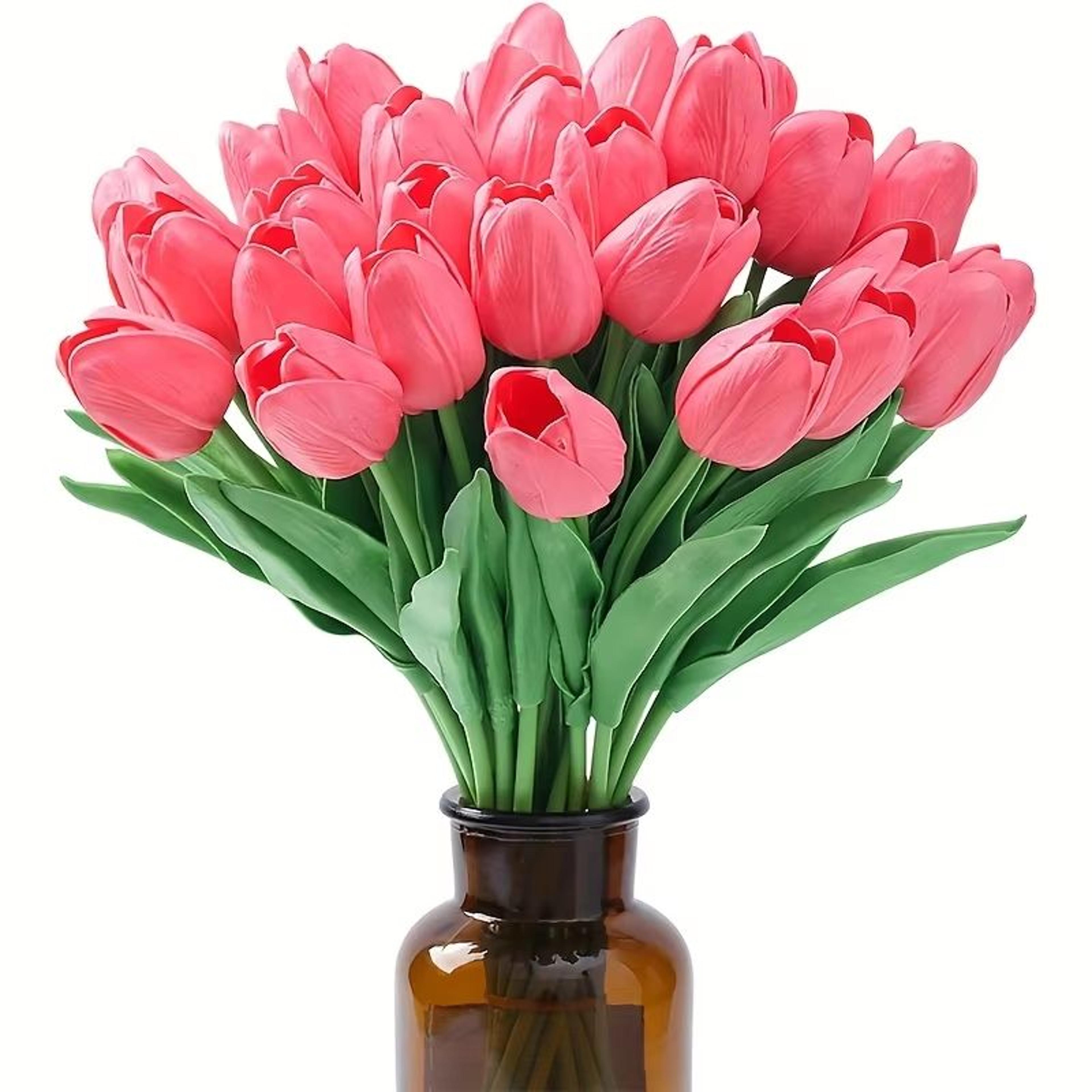 artificial tulip bouquet – vibrant faux flowers for weddings & decor
