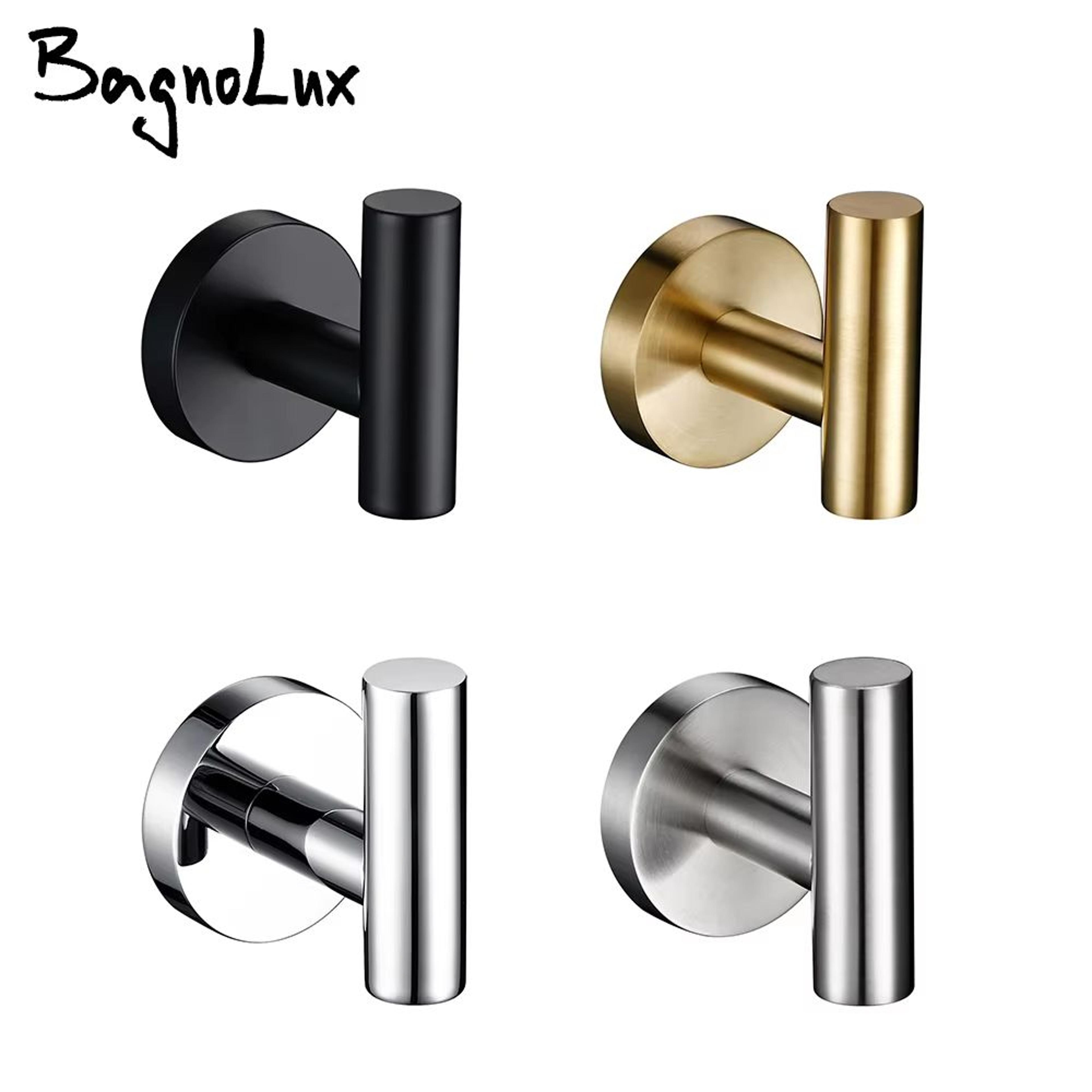 circle stainless steel wall hook – black chrome, brushed gold, and nickel finish for bathroom, kitchen, or bedroom