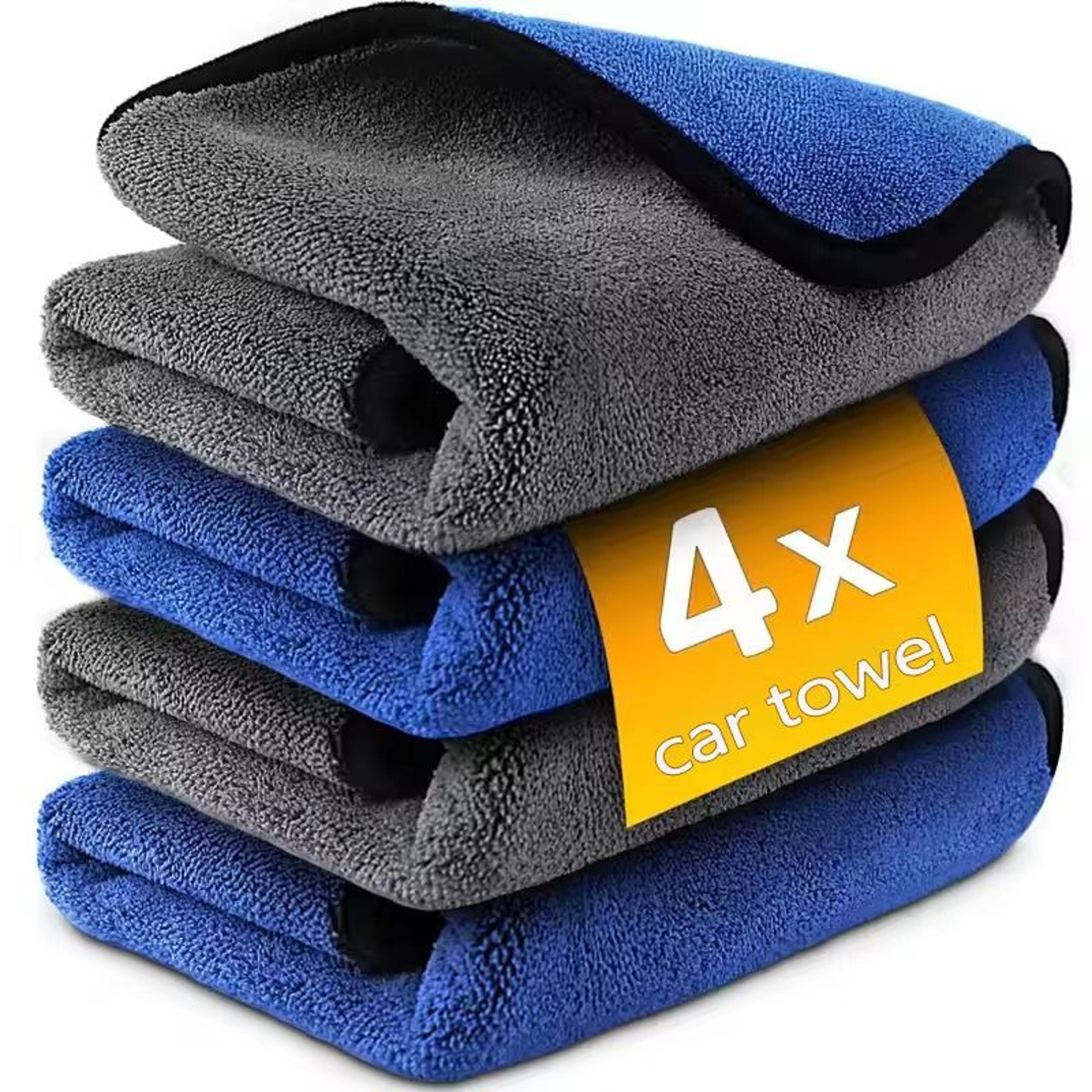 premium microfiber car washing towels – soft, quick-drying & streak-free (1/3/6 pack)