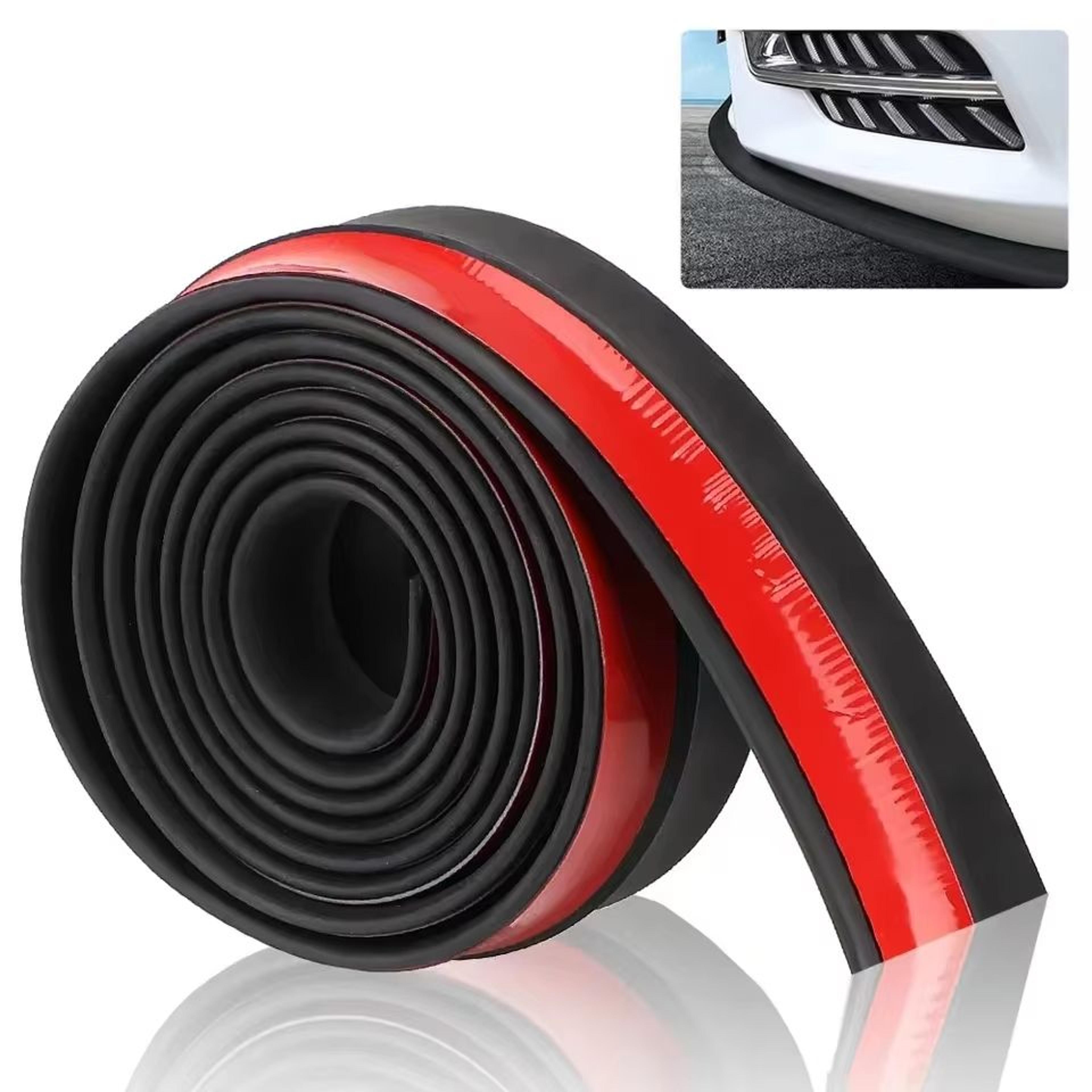 driveguard 2.5 m universal car lip skirt protector – 60 mm wide rubber strip for front & side bumper guard