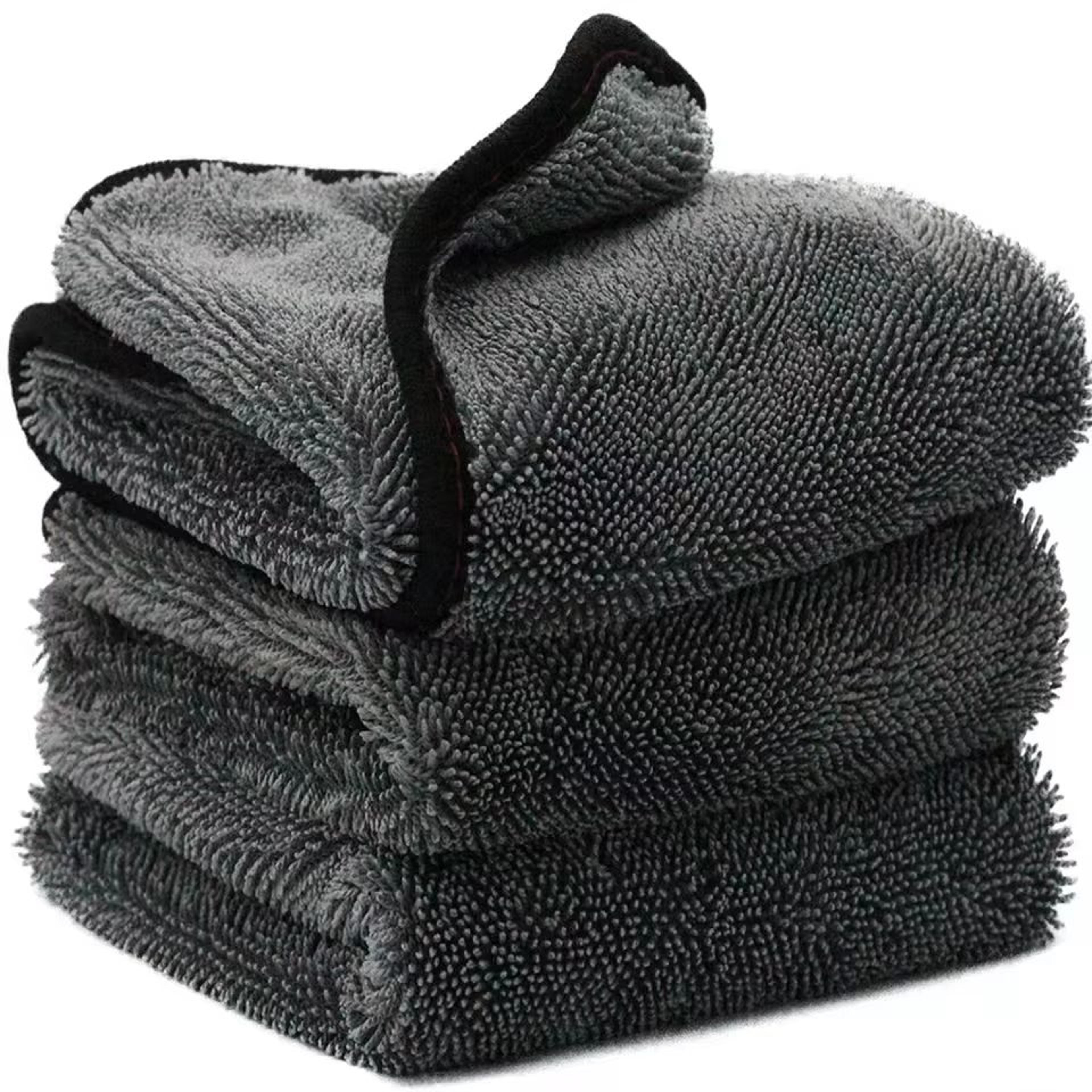 twistpro microfiber car wash & drying towel – professional detailing cloth for washing, polishing & waxing