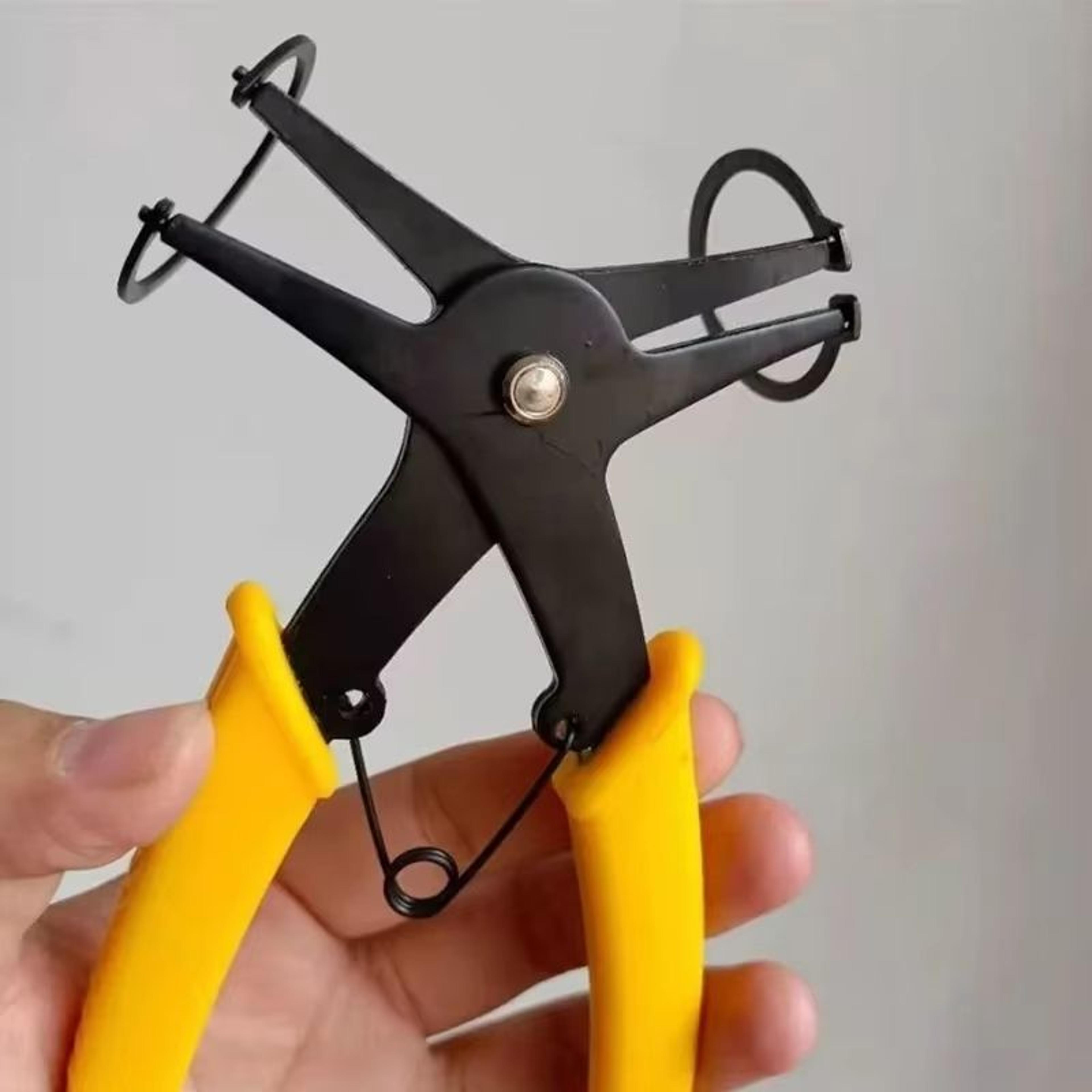 2-in-1 dual-purpose circlip pliers – internal & external snap ring removal tool