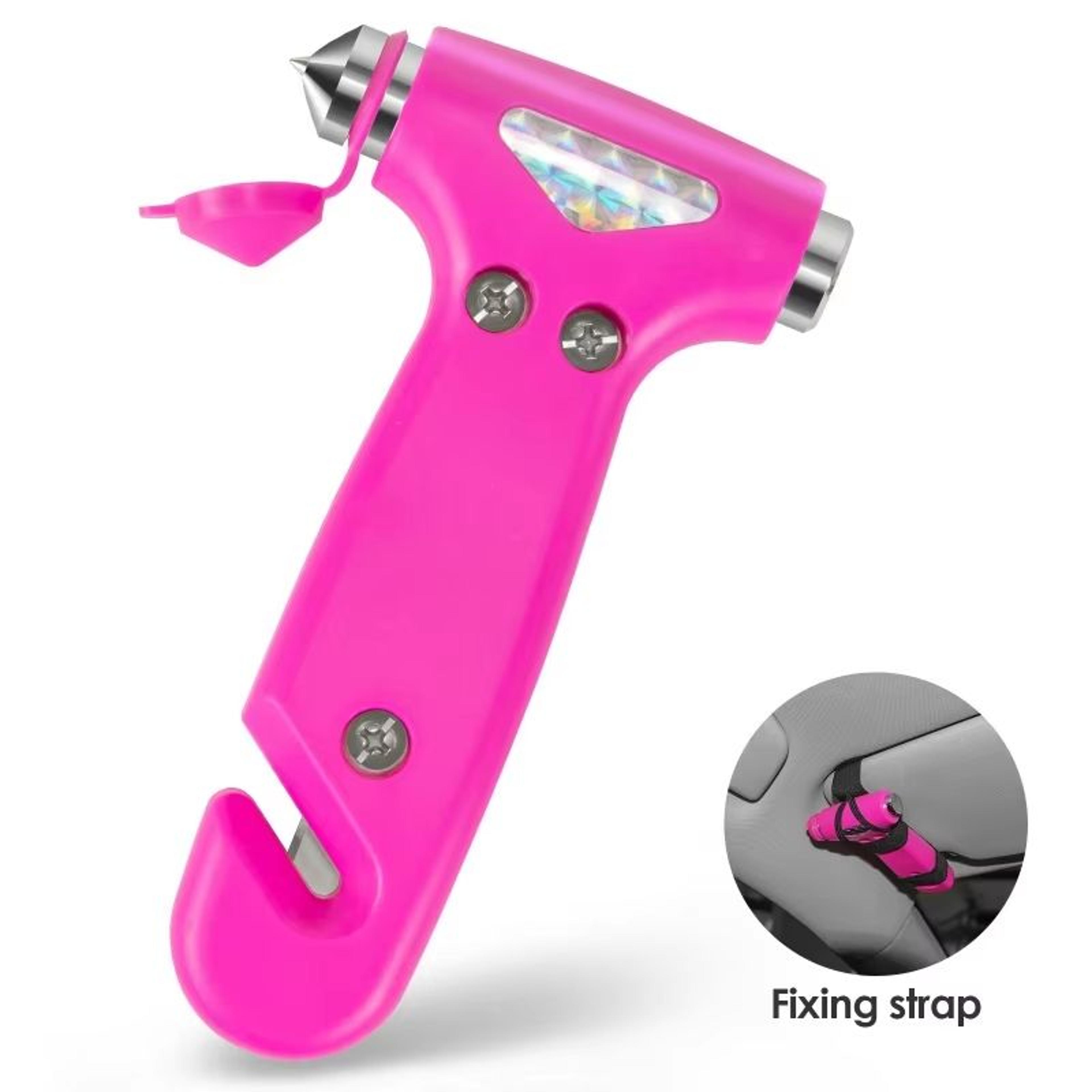 multi-function car safety hammer – emergency window breaker & seatbelt cutter
