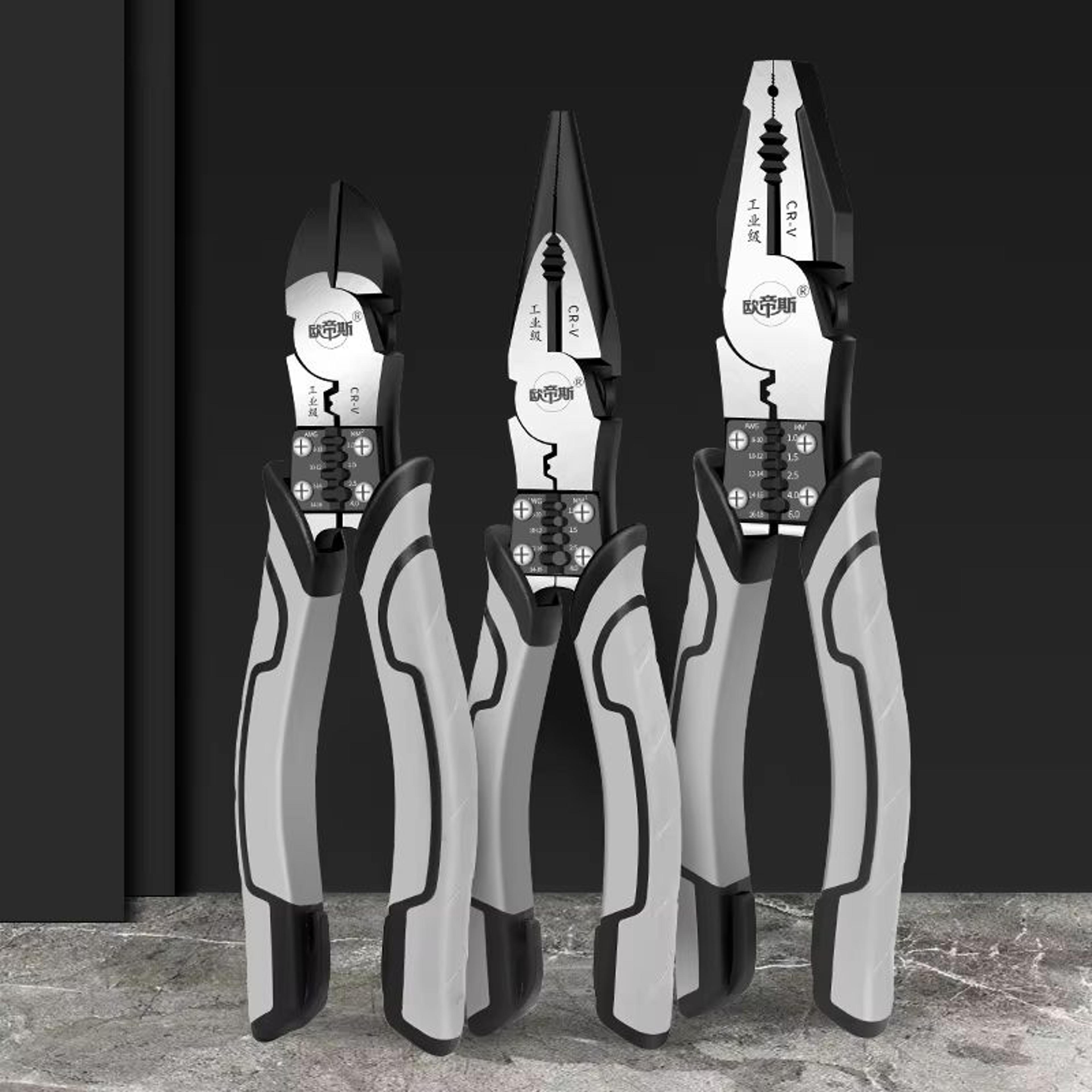multifunctional precision diagonal pliers – universal wire cutters & needle nose tool for electricians and diy repairs