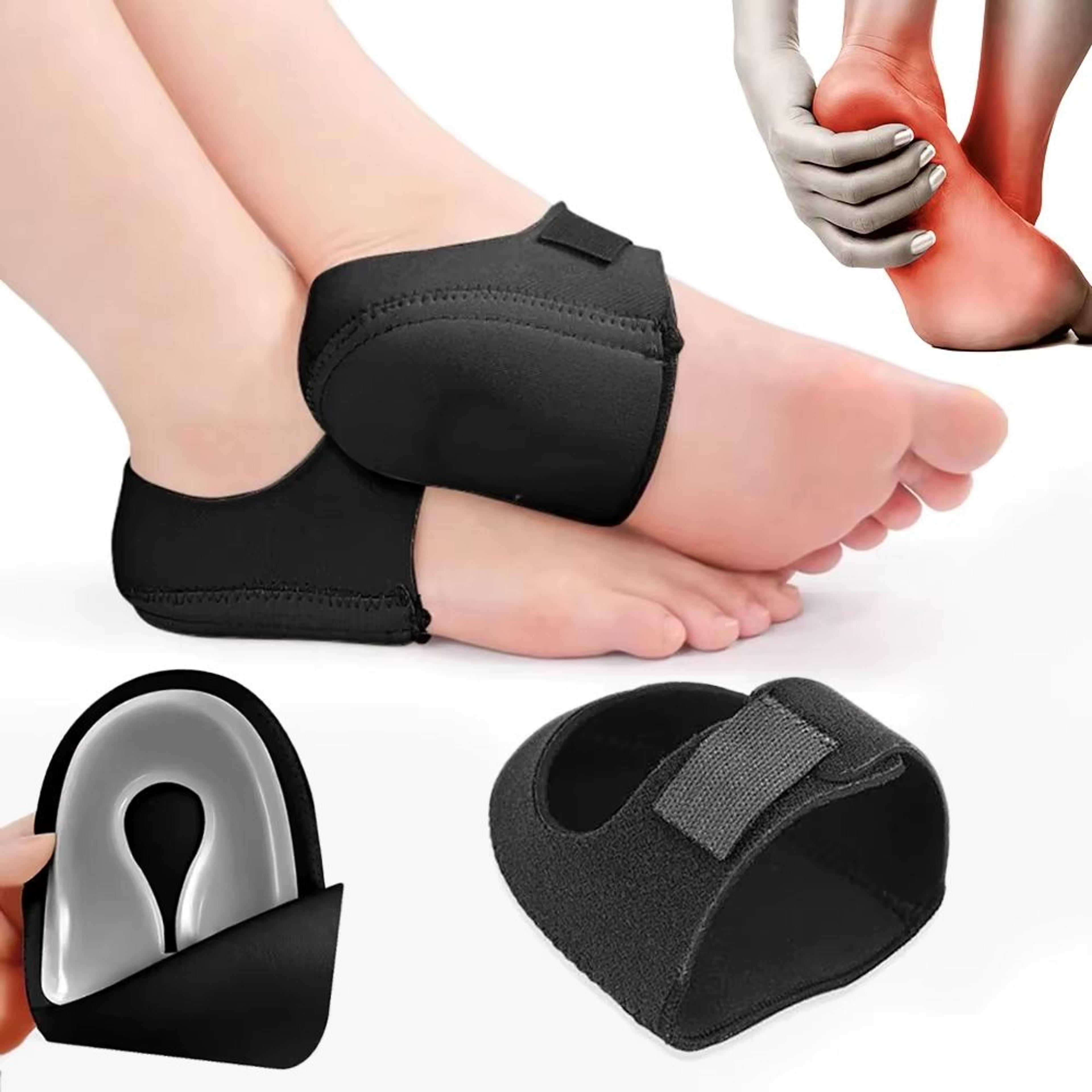 plantar fasciitis heel cups – u-shaped silicone gel insoles for heel pain relief & foot support (men & women)
