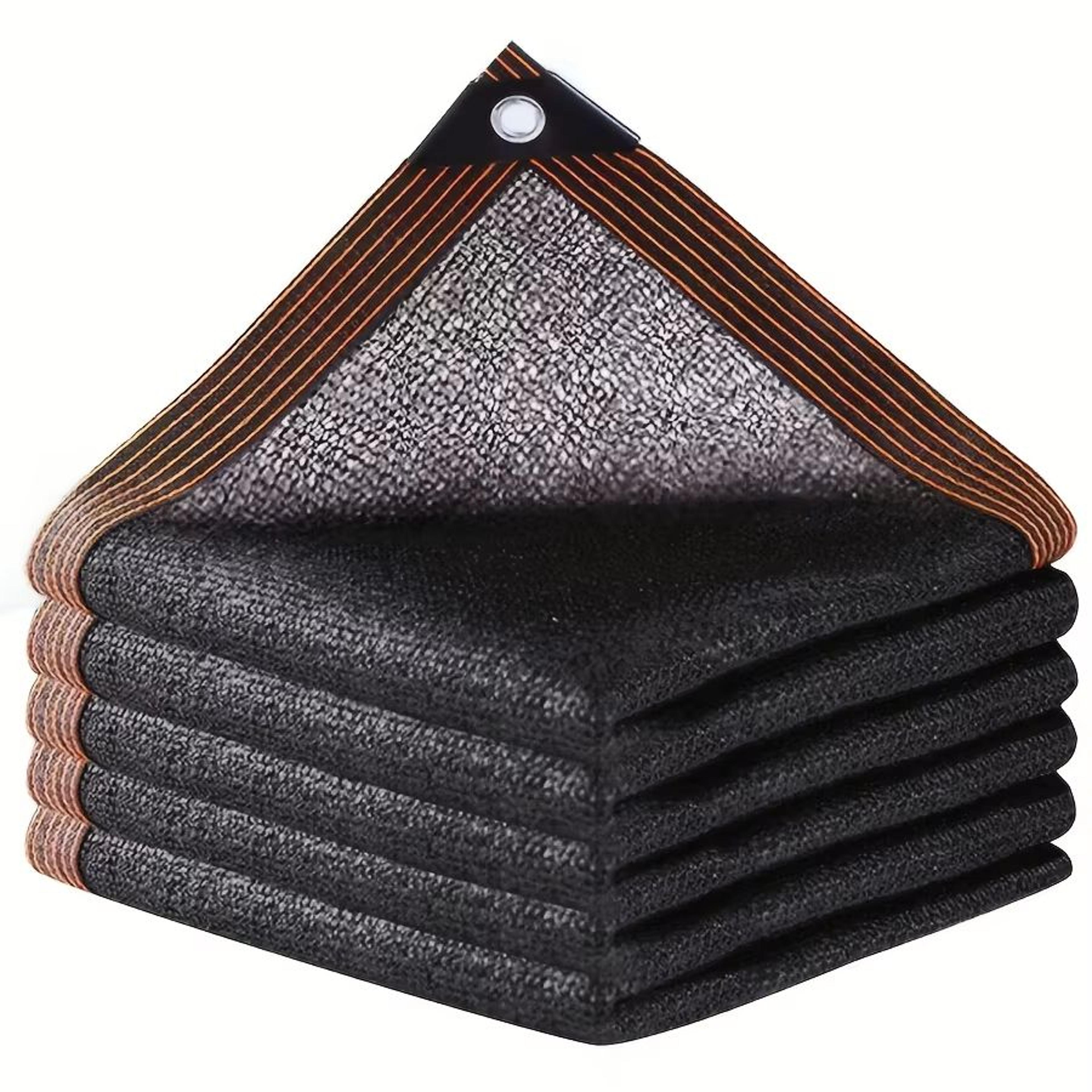 sunguard black shade cloth mesh cover – heavy-duty sun net with taped edge & grommets for pergolas, greenhouses & patios