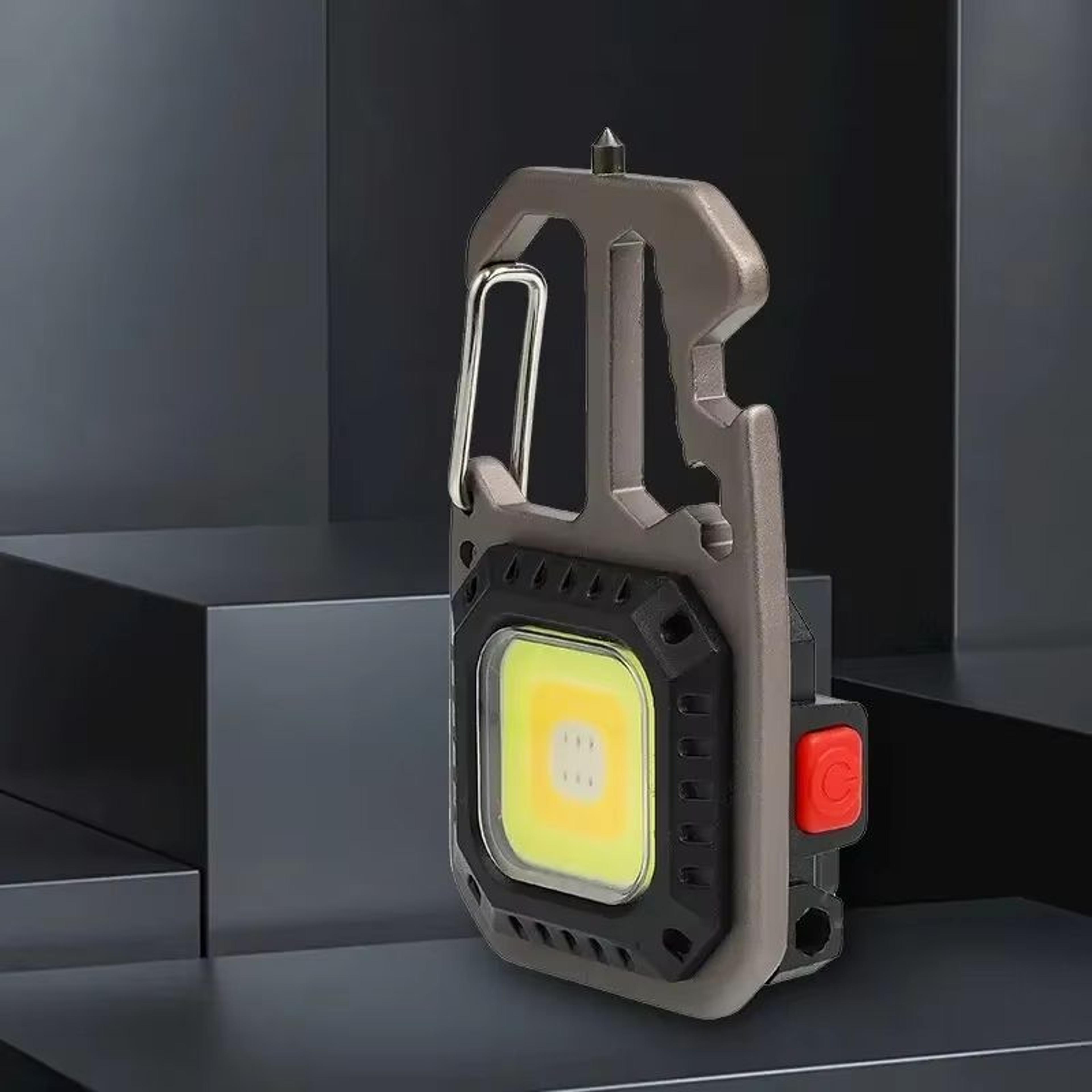brightlink keychain work light - 8- mode rechargeable high-lumen portable led for camping, hiking & running
