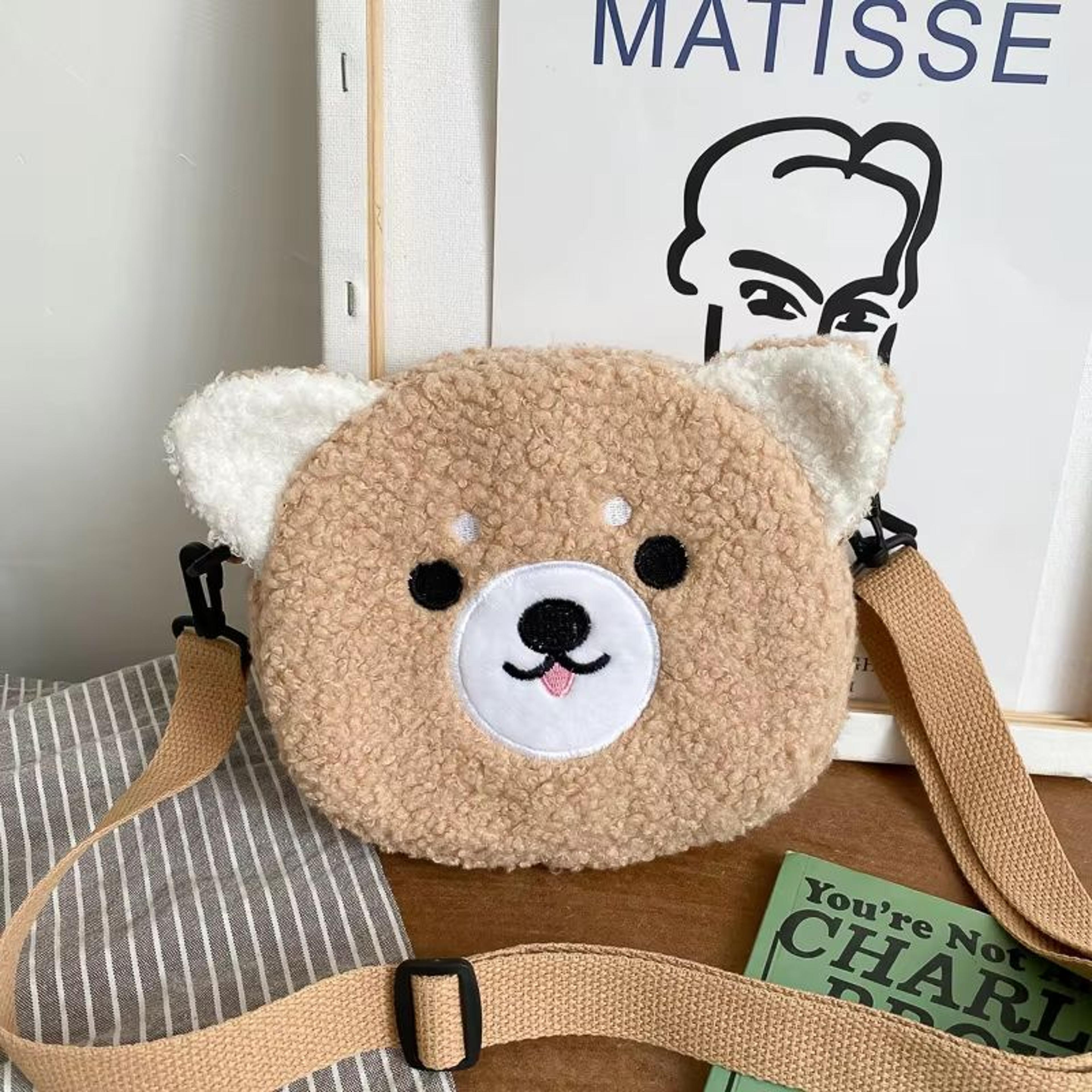 dollcharm mini round crossbody bag – cute doll-accent shoulder purse for women & teens