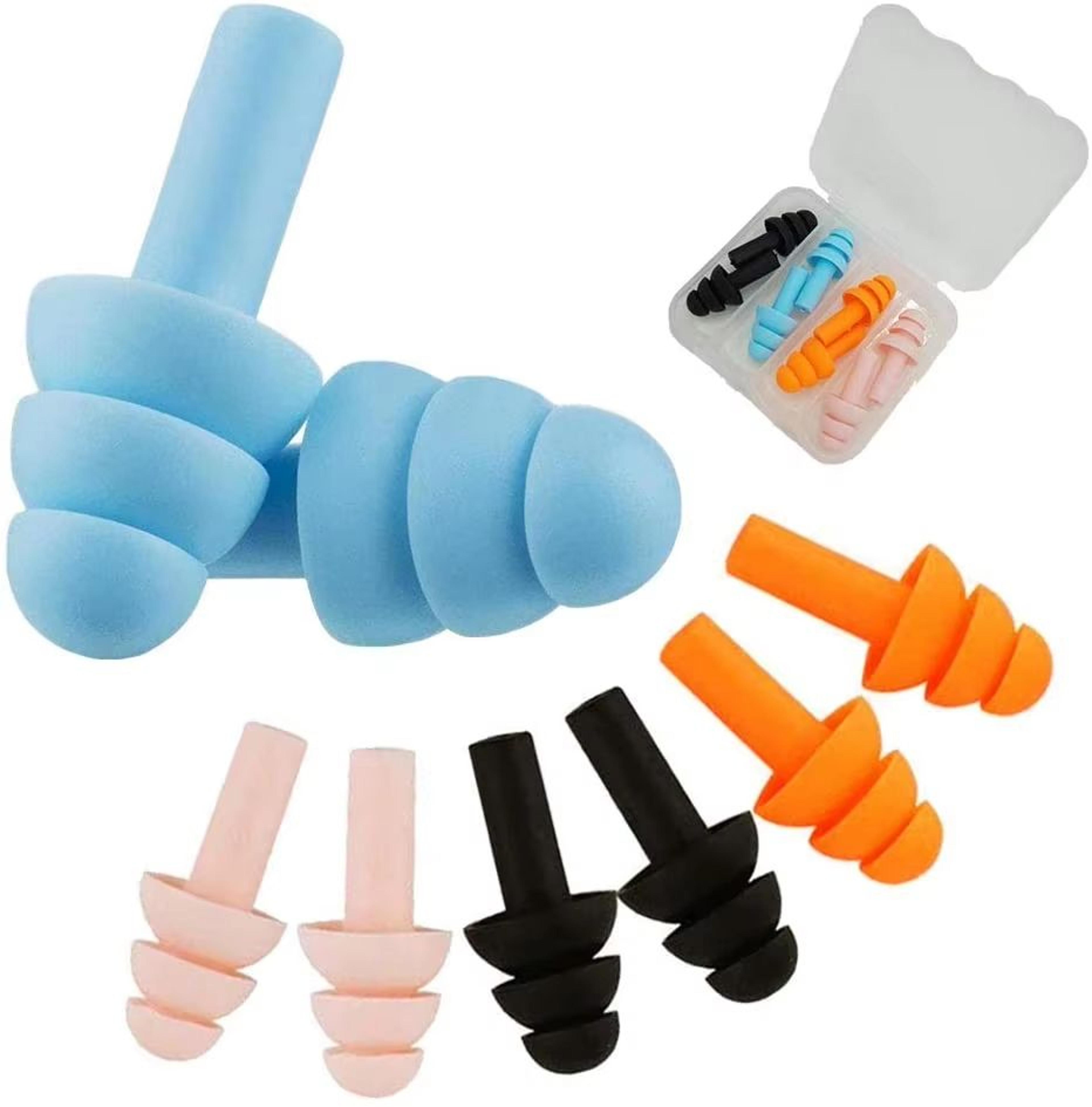 silentnight soft foam ear plugs 4-pair pack – noise cancelling sleep & snoring relief