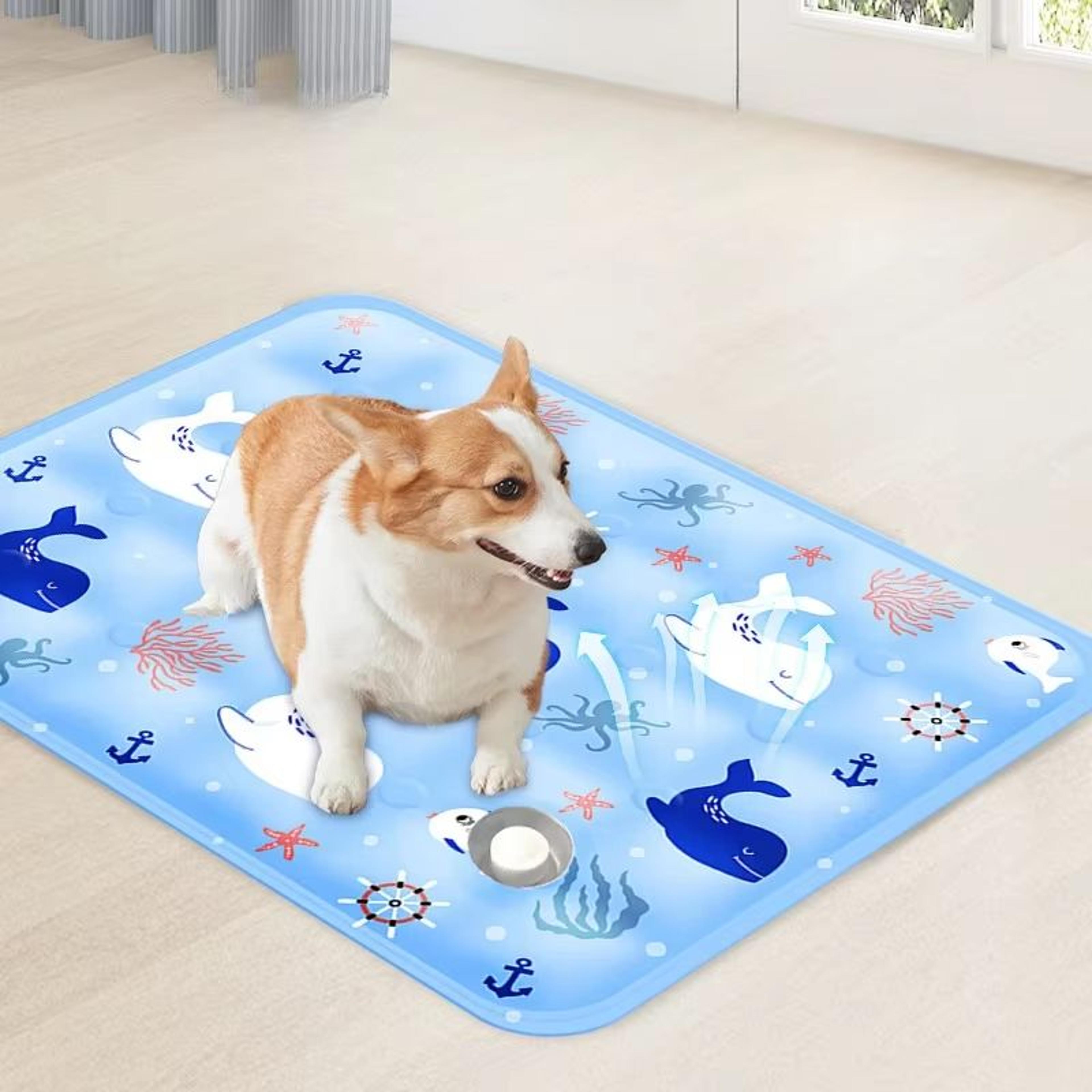 chillzone xl dog & cat cooling mat – extra-large summer bed for pets (up to big dogs)