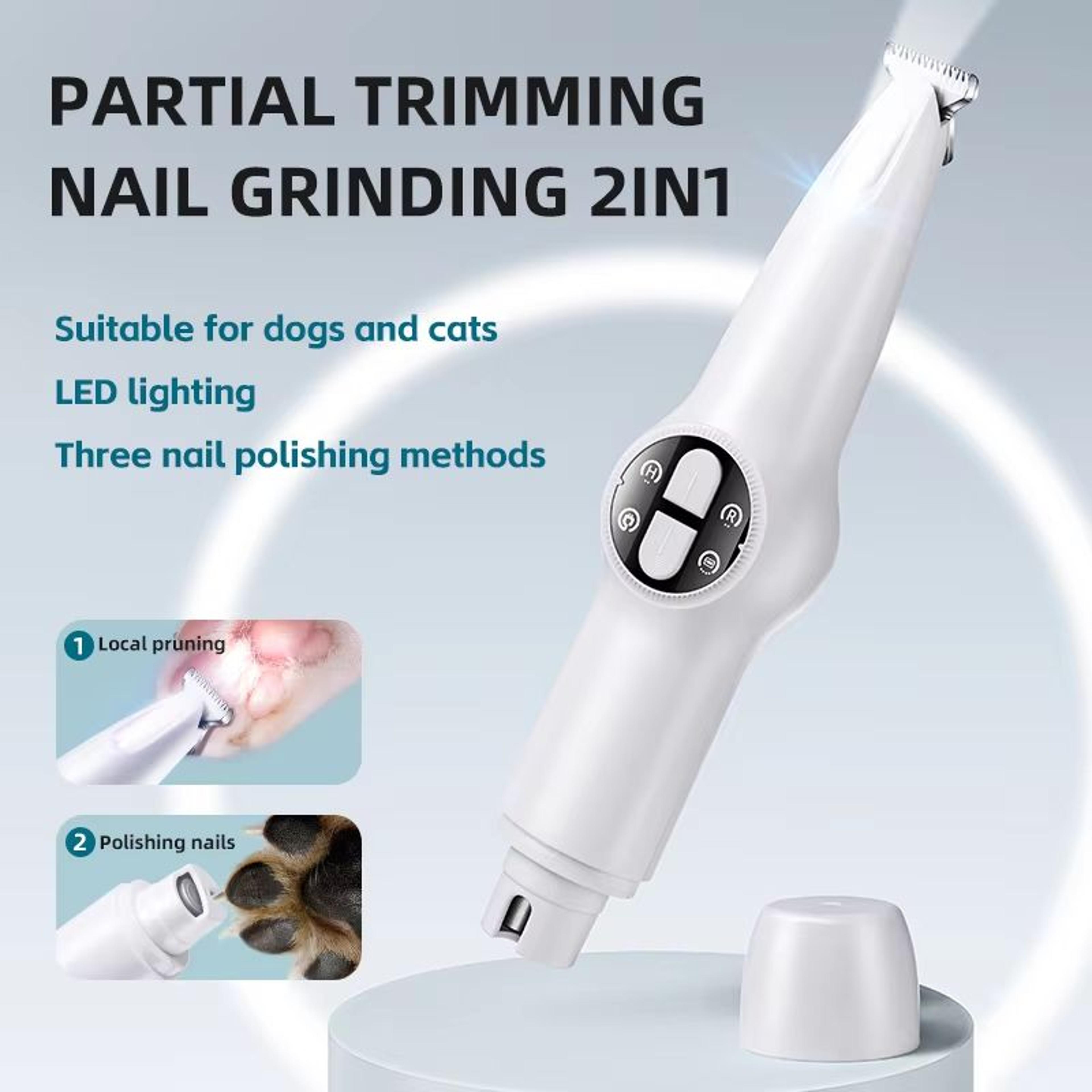 pawprecise led waterproof dog & cat paw trimmer – rechargeable grooming clipper