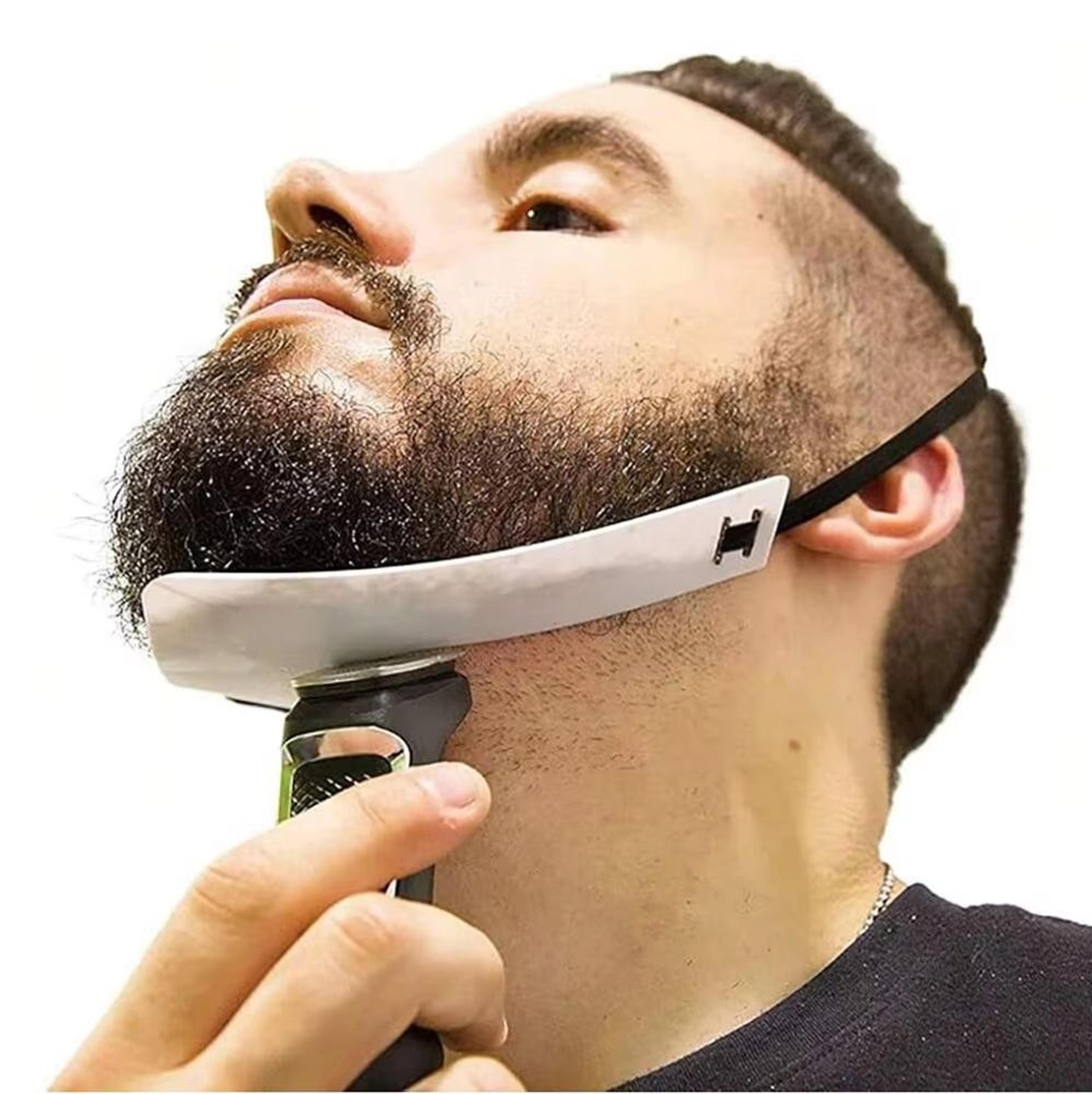 clearline beard & neckline shaping kit – precision guide for grooming mustache, goatee & neckline