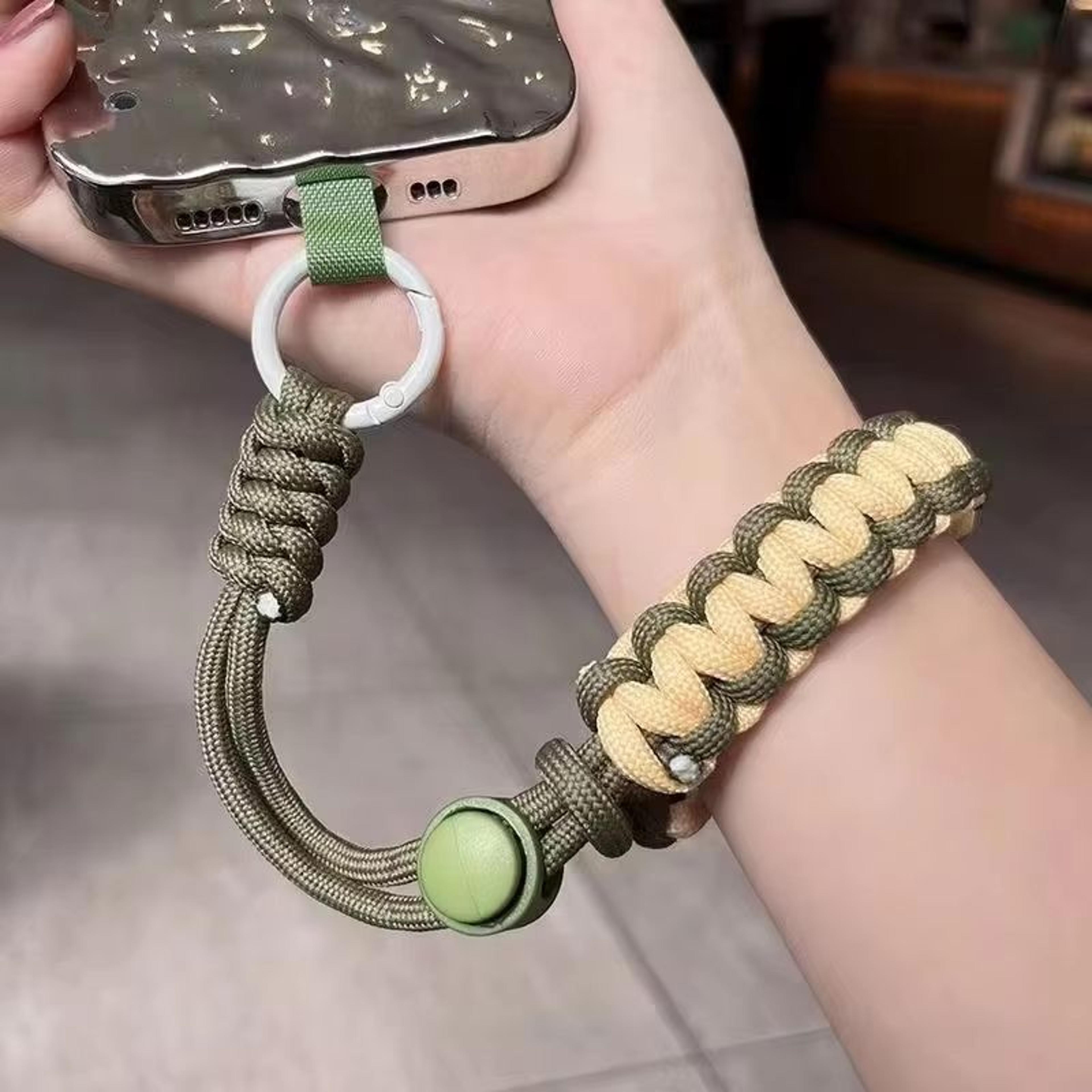 handwoven universal phone lanyard – adjustable mobile wrist strap for anti-drop safety