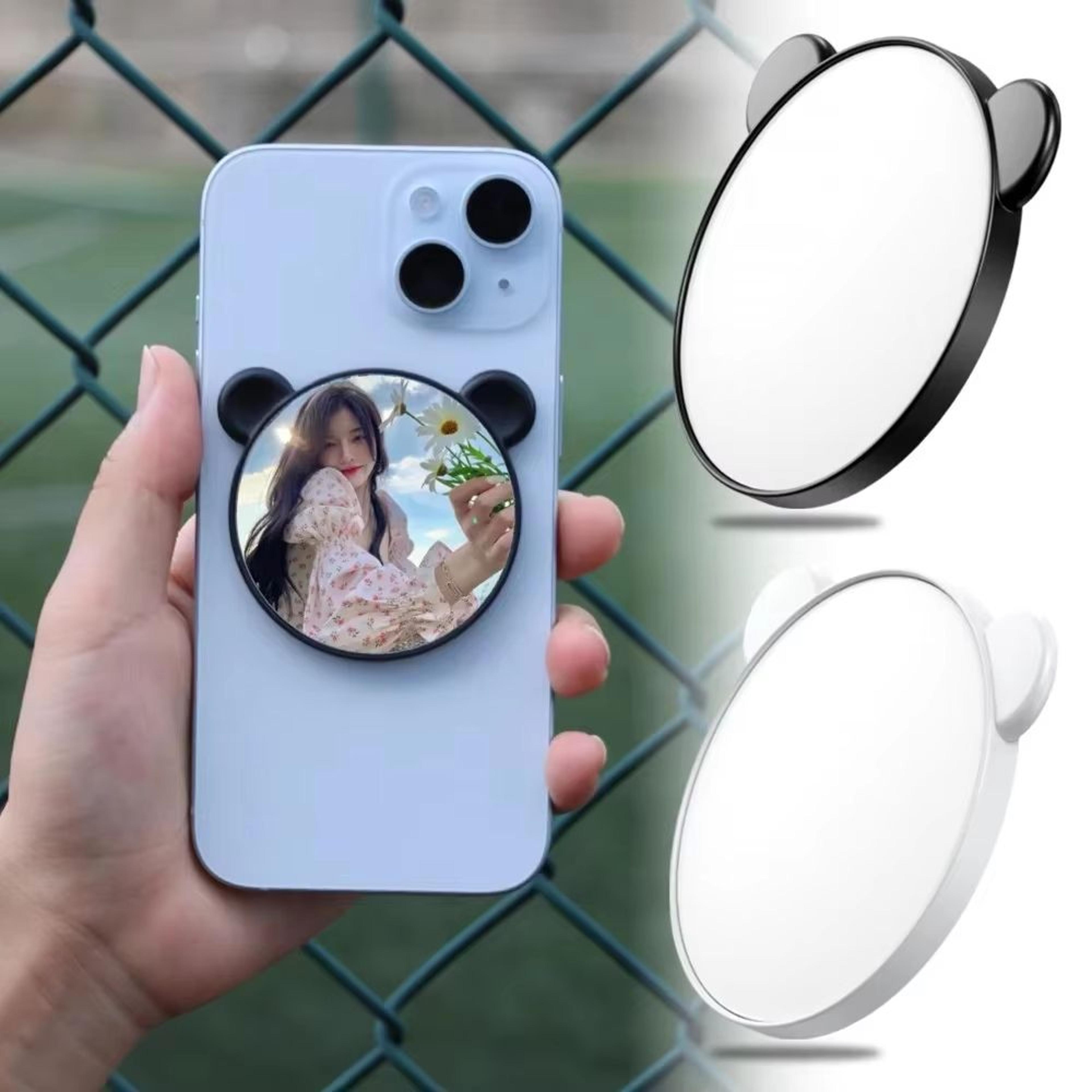 handymag magnetic selfie mirror for iphone – magsafe back-camera wide angle mirror & video accessory