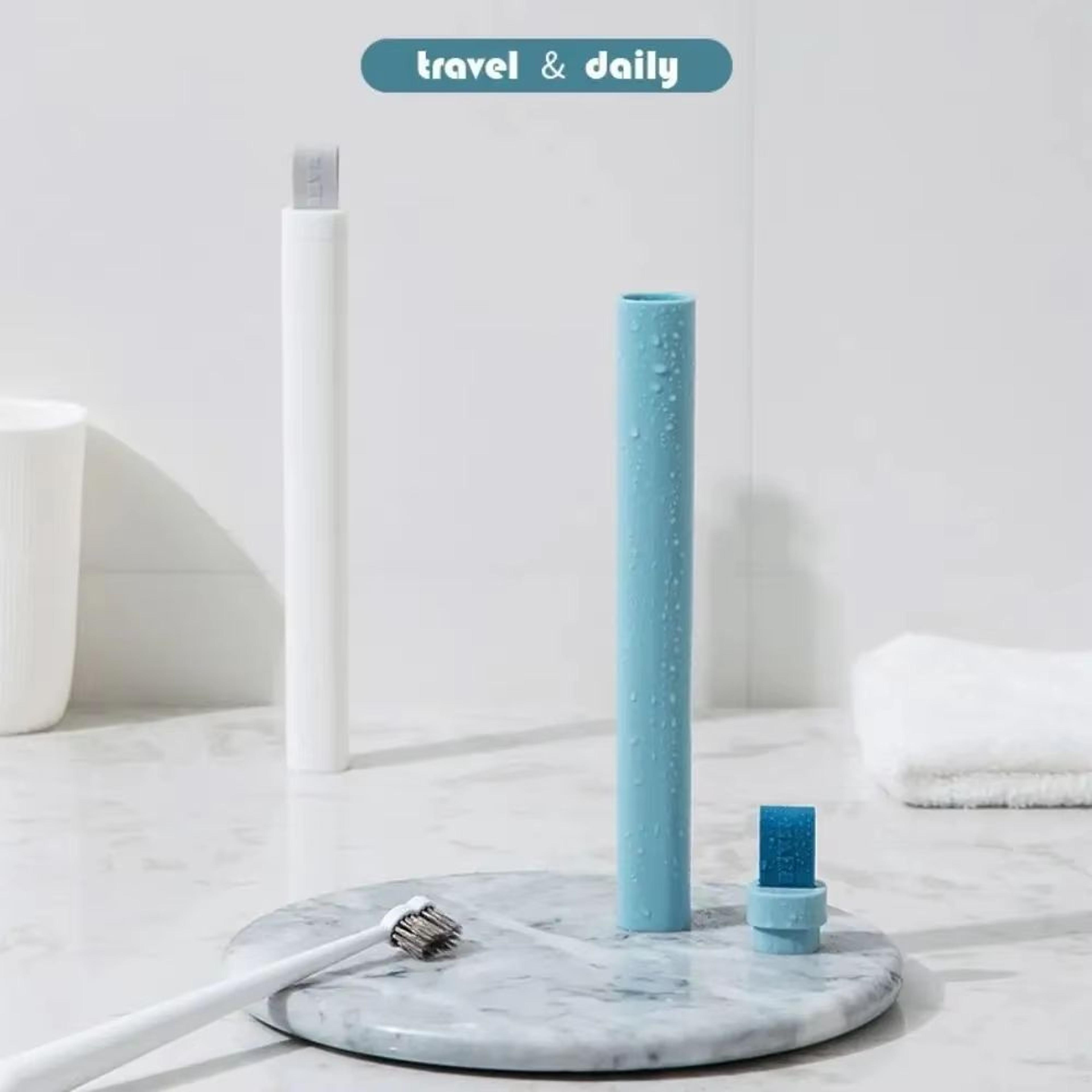 portable plastic toothbrush travel case – waterproof camping storage box with cover, compact organizer for hiking & bath