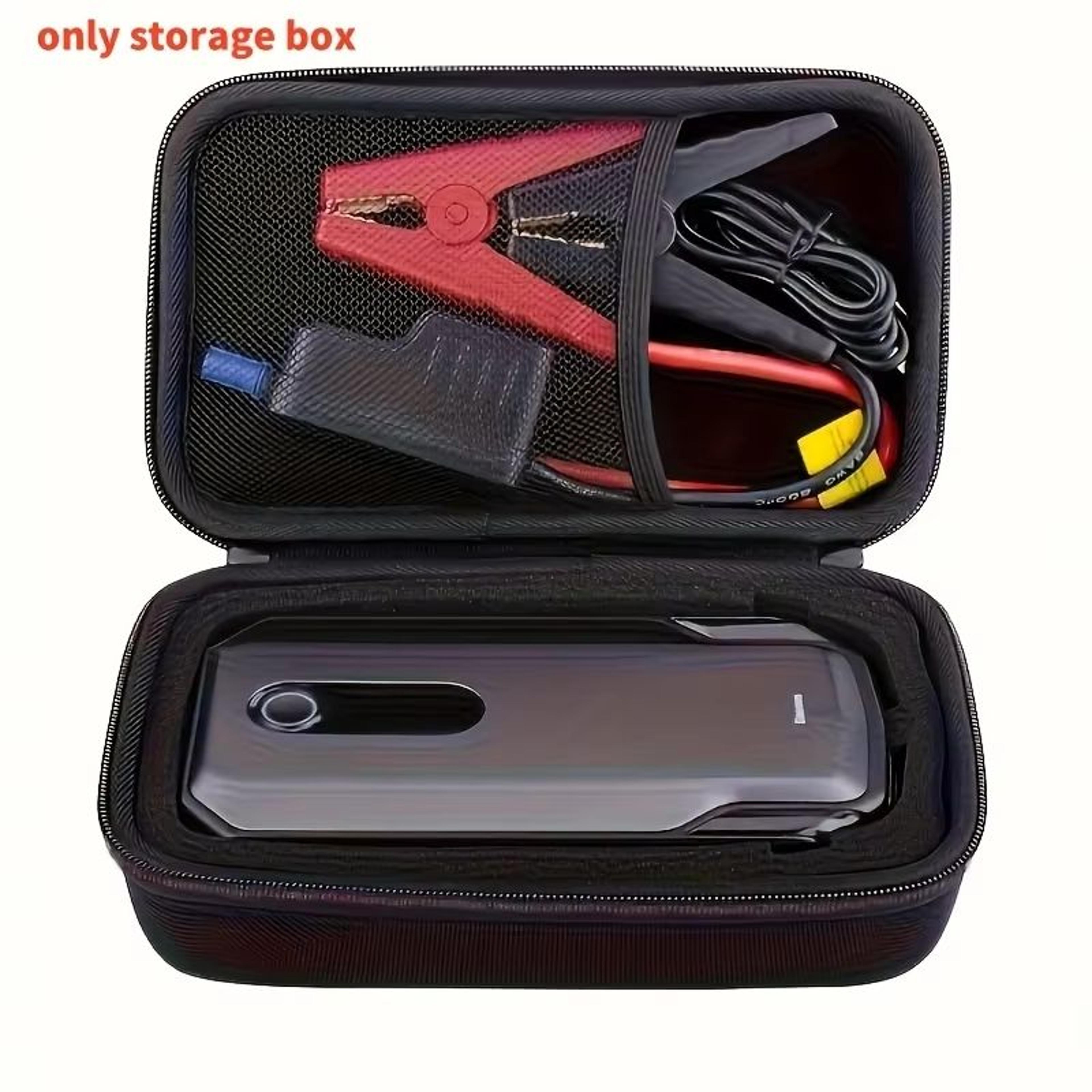 portable eva car starter storage box | shock-proof drop-proof protective case & lightweight organizer for car accessorie