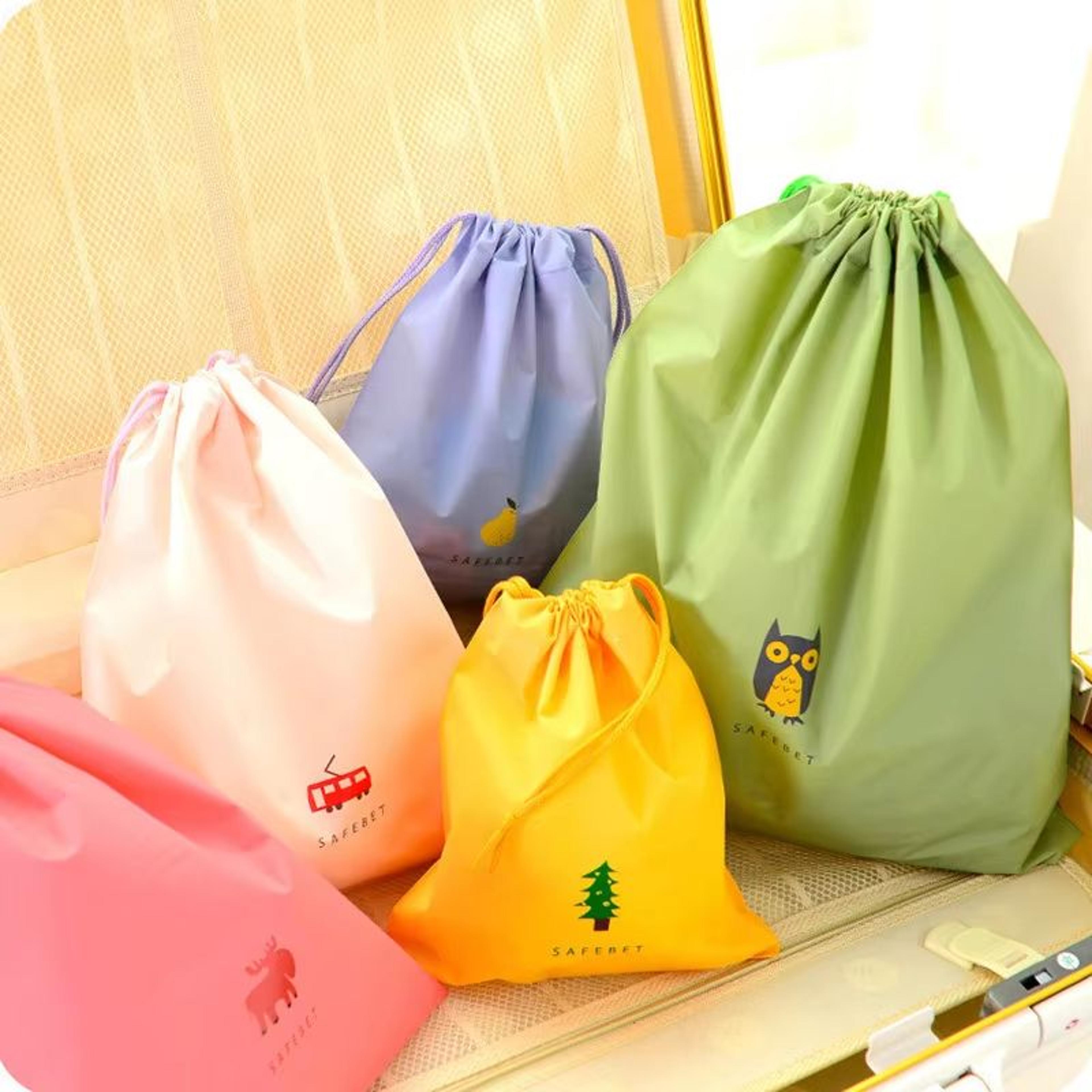 waterproof bundle pocket storage bag – dustproof minimalist drawstring bag for clothing & travel