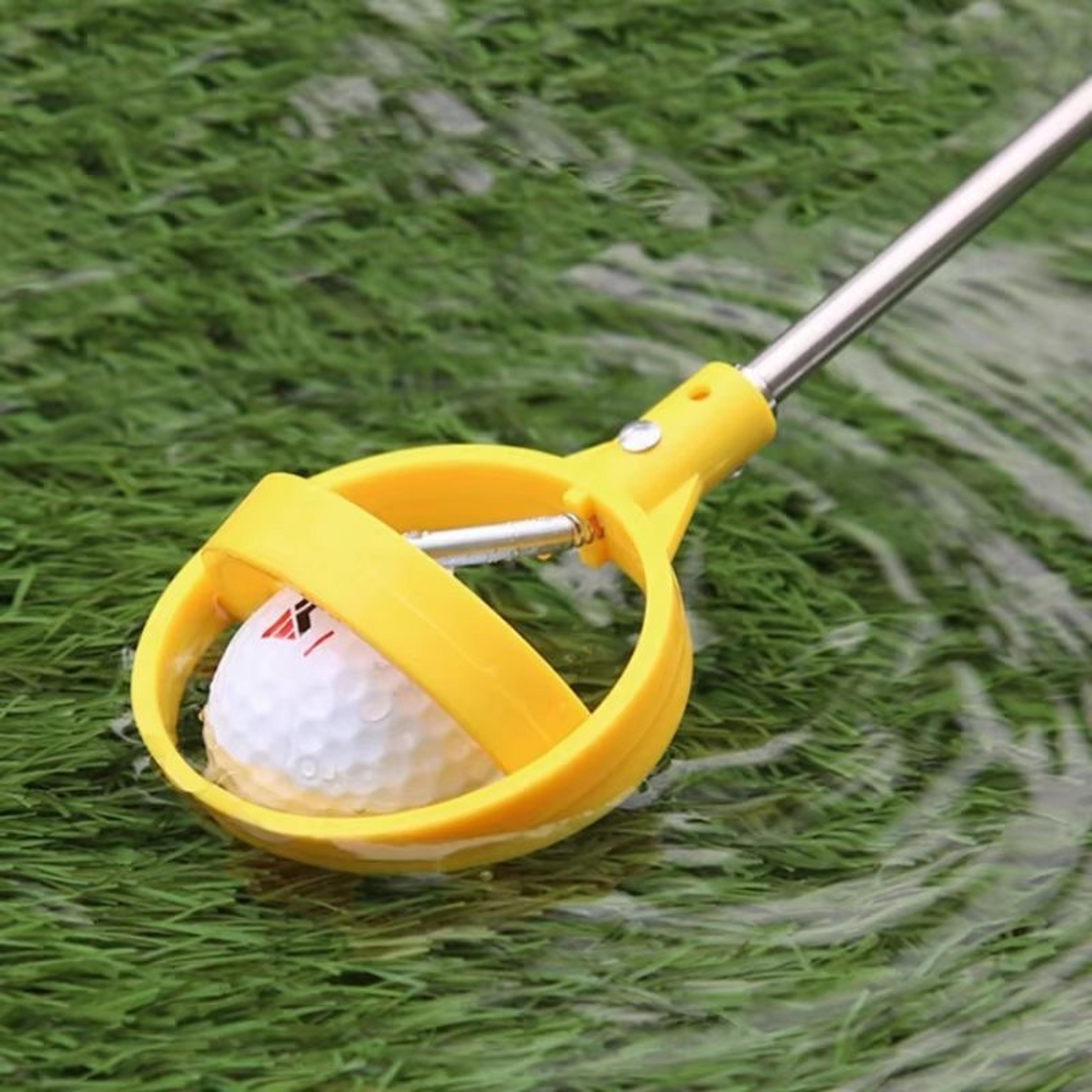 proreach telescopic golf ball retriever with auto lock scoop