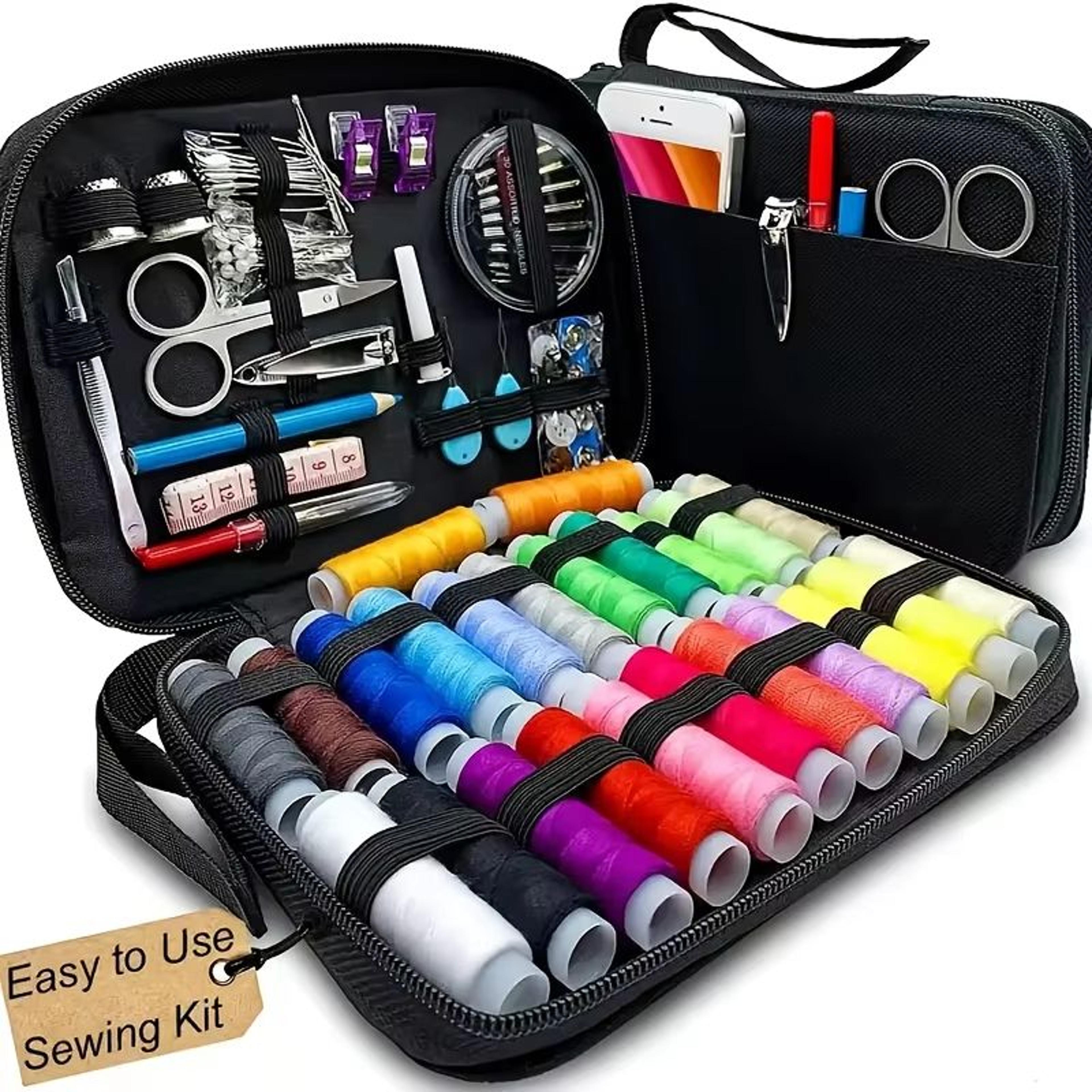 compact travel sewing kit – essential needle & thread emergency repair set