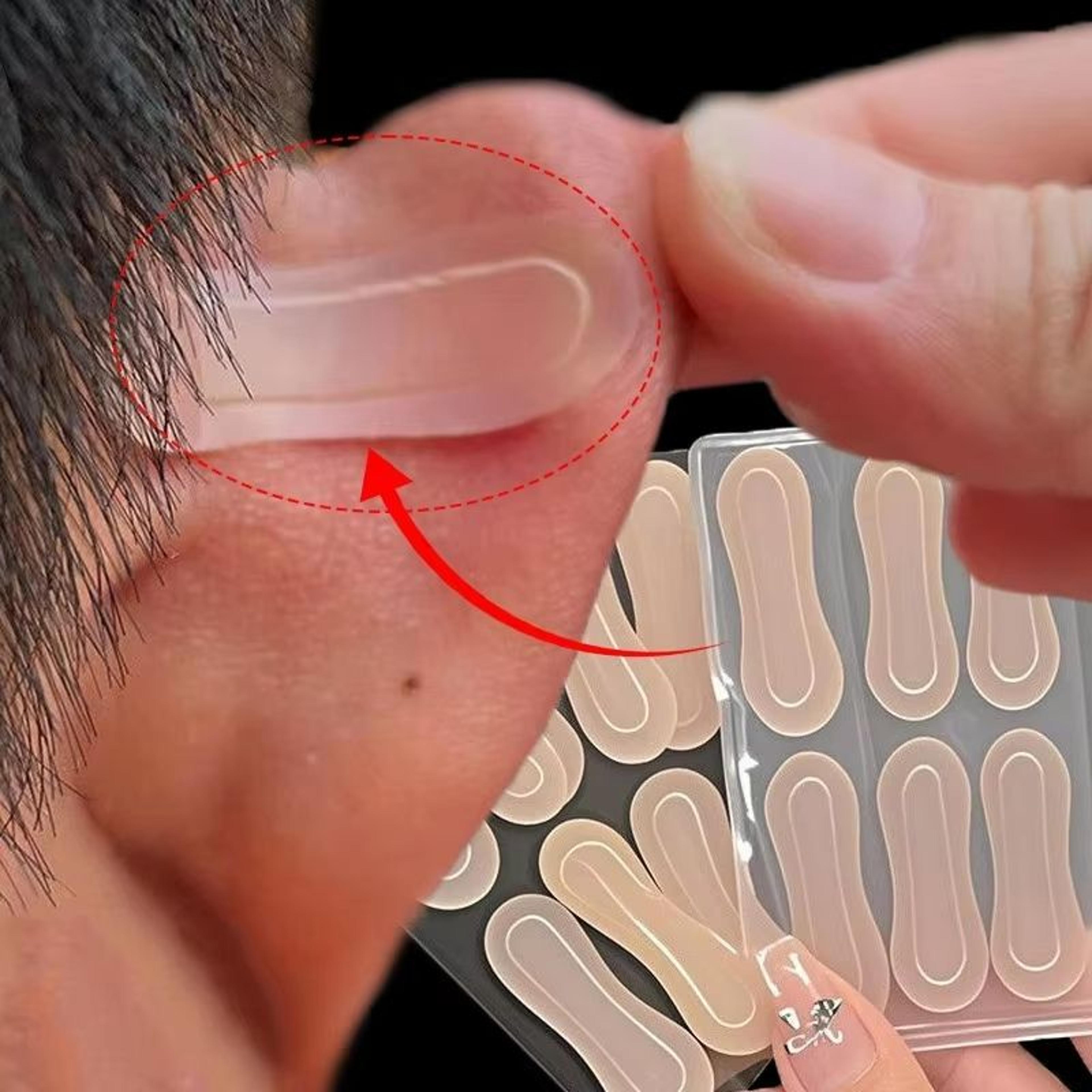 invisible earlobe support patches – clear silicone earring back tape (24 / 144 pcs)