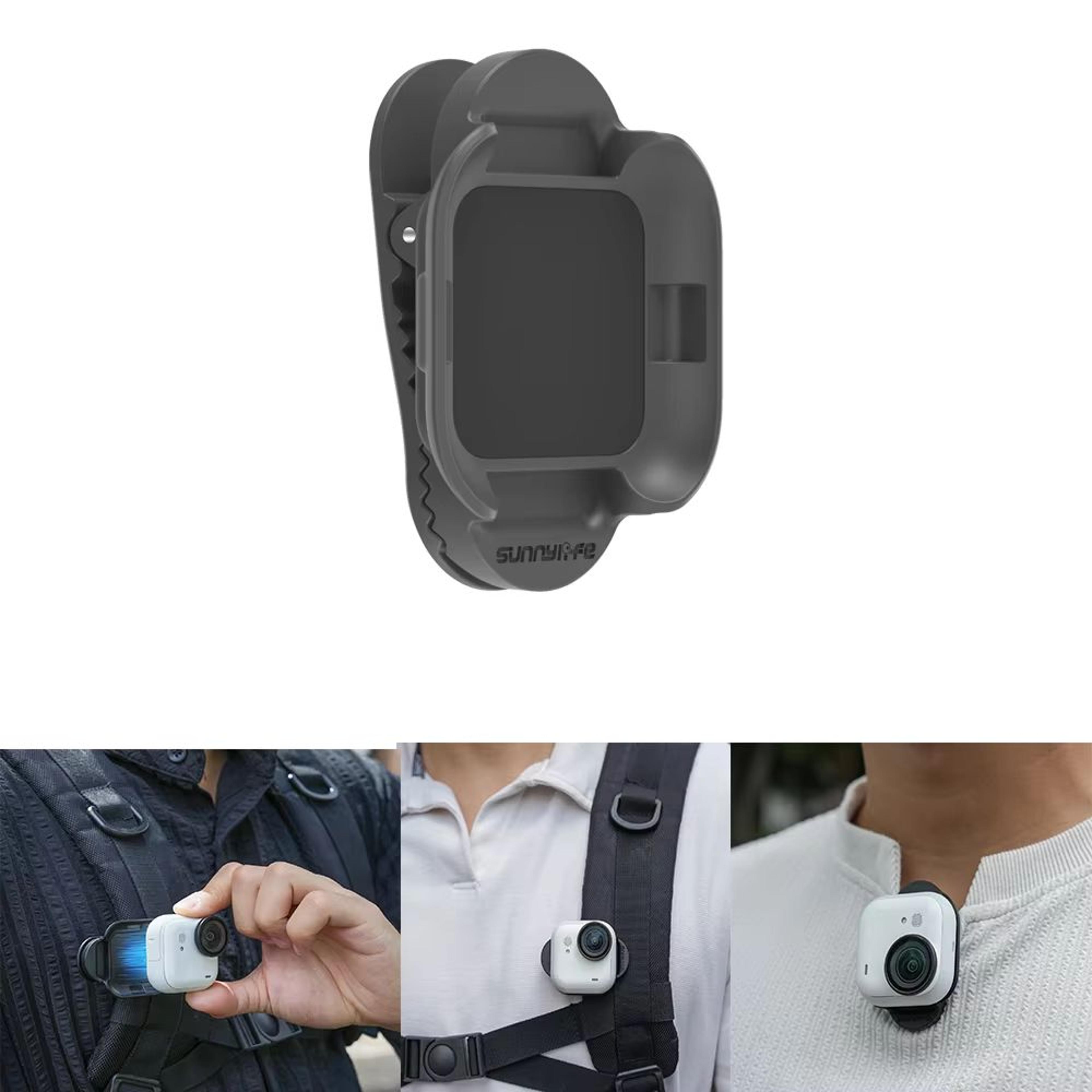 magnetic backpack mount holder for insta360 go ultra – anti-shake clip for sports camera accessories