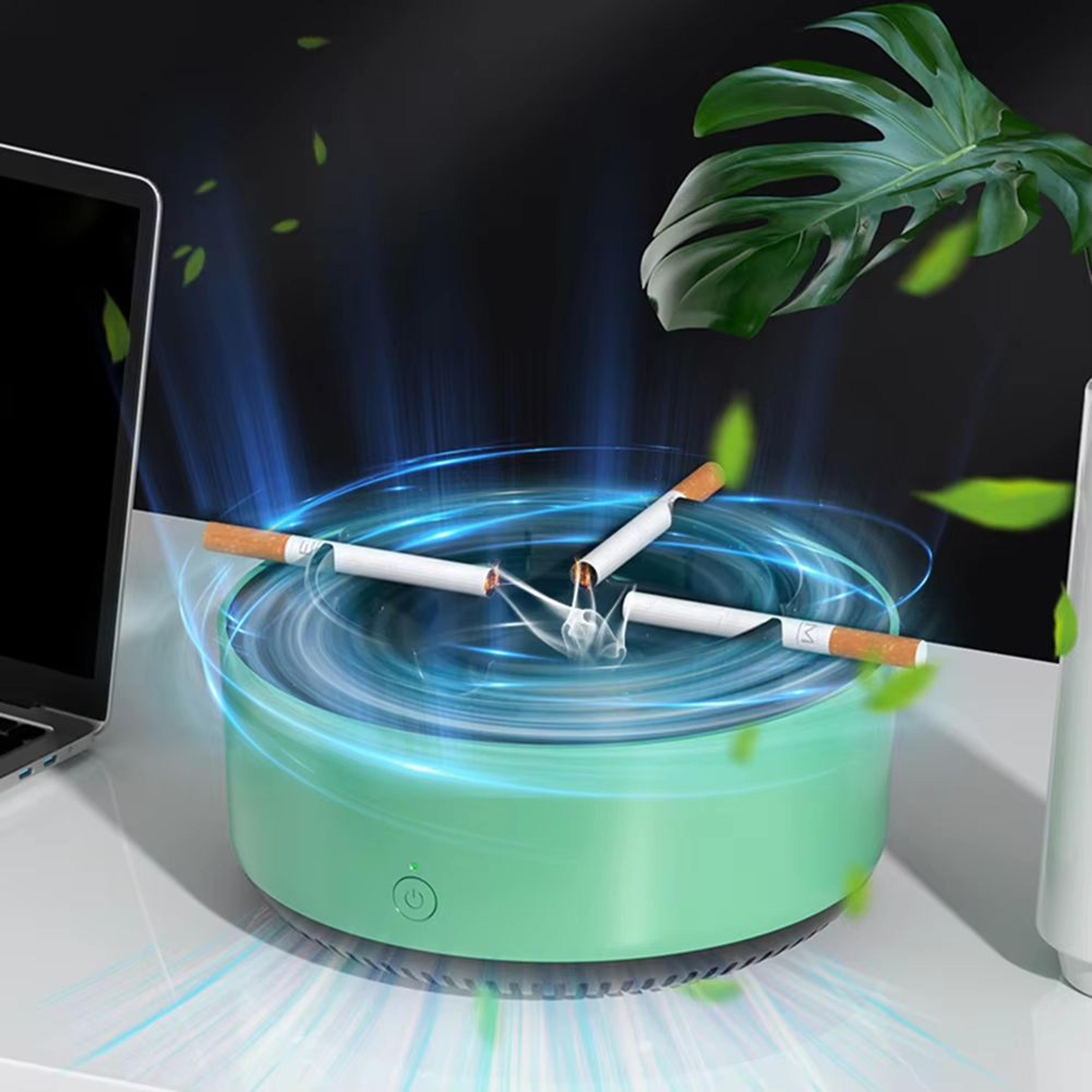 smart ashtray air purifier for smoke and odor removal