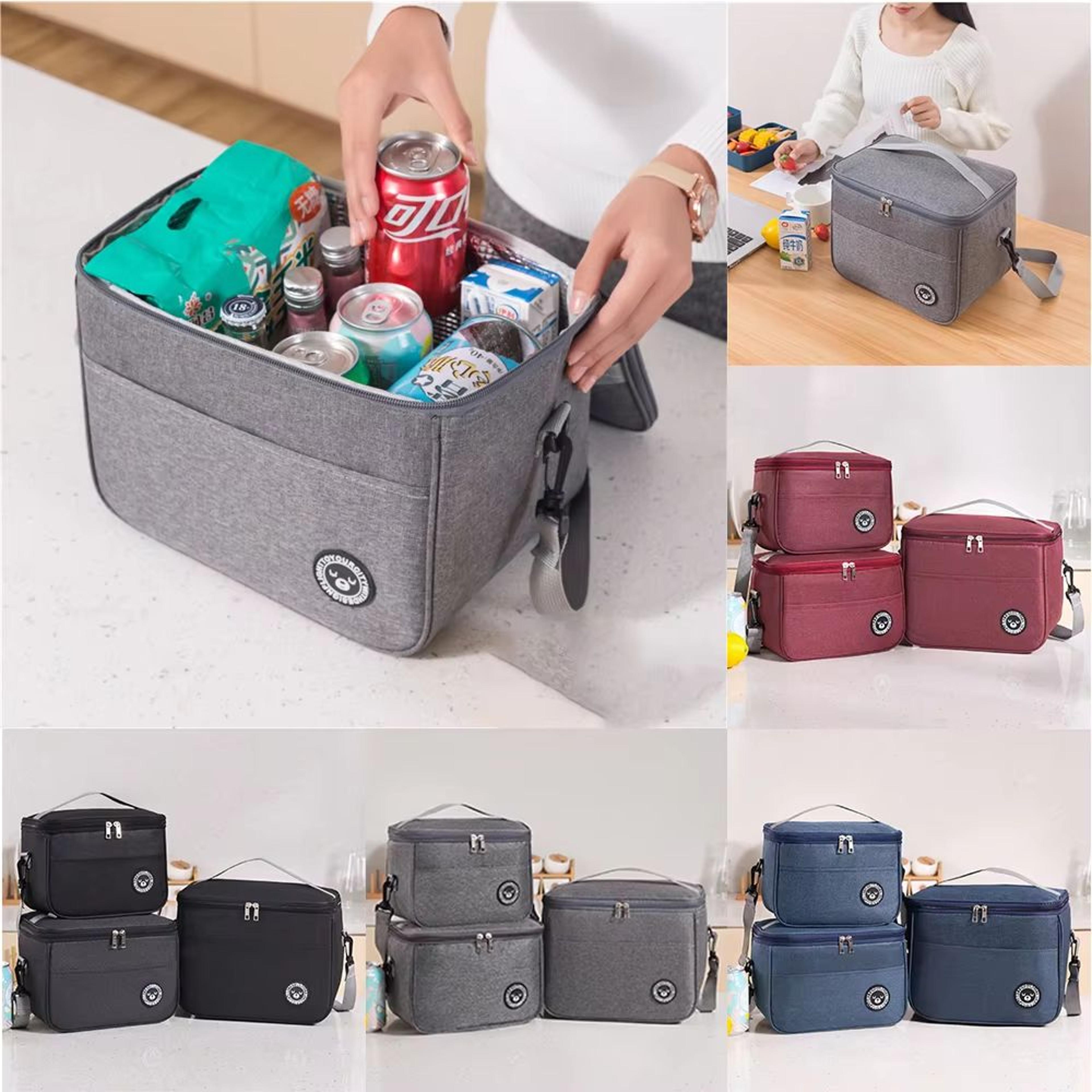 insulated lunch box bag with shoulder strap waterproof student lunch bag for school and work