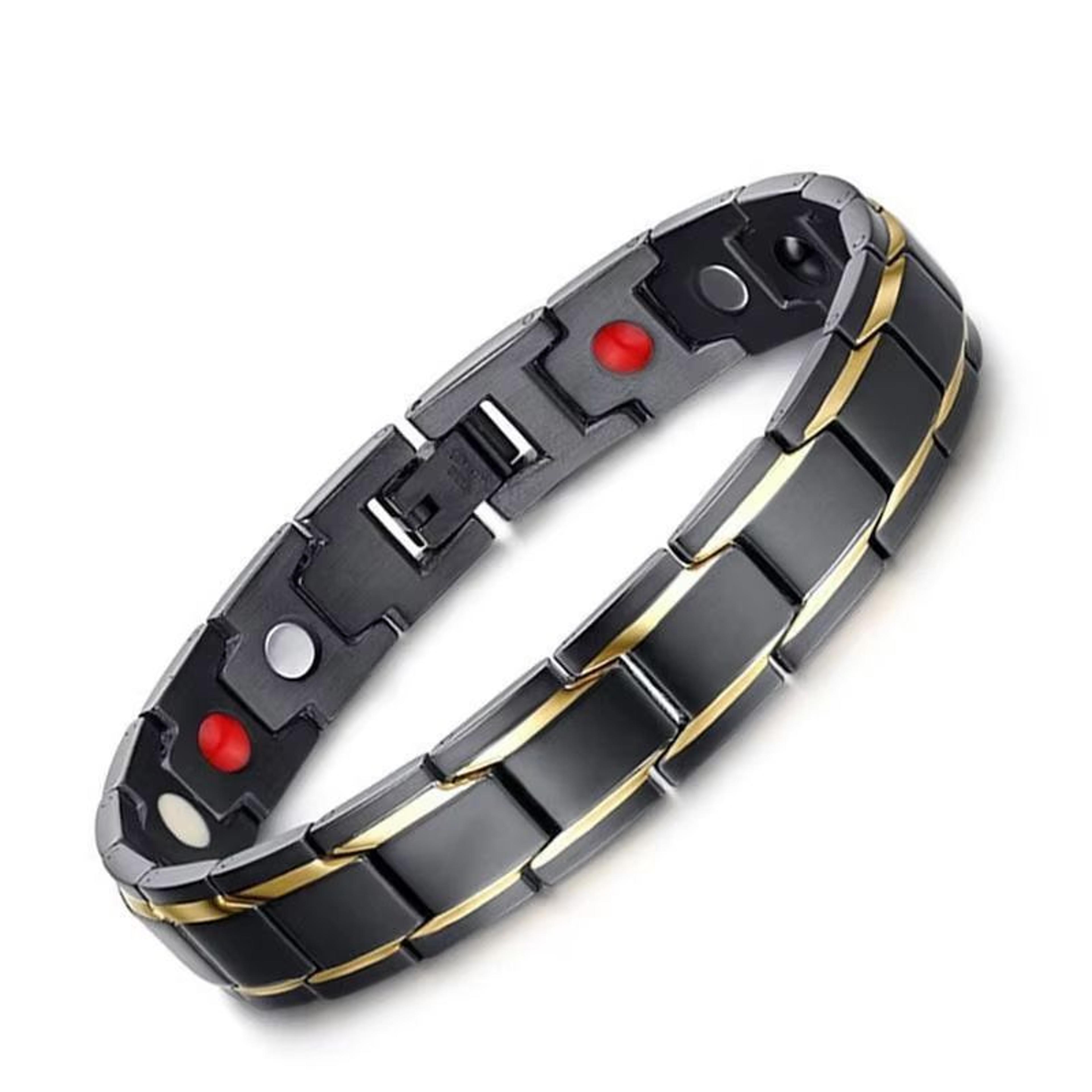 men's magnetic therapy strength bracelet adjustable health and energy bangle
