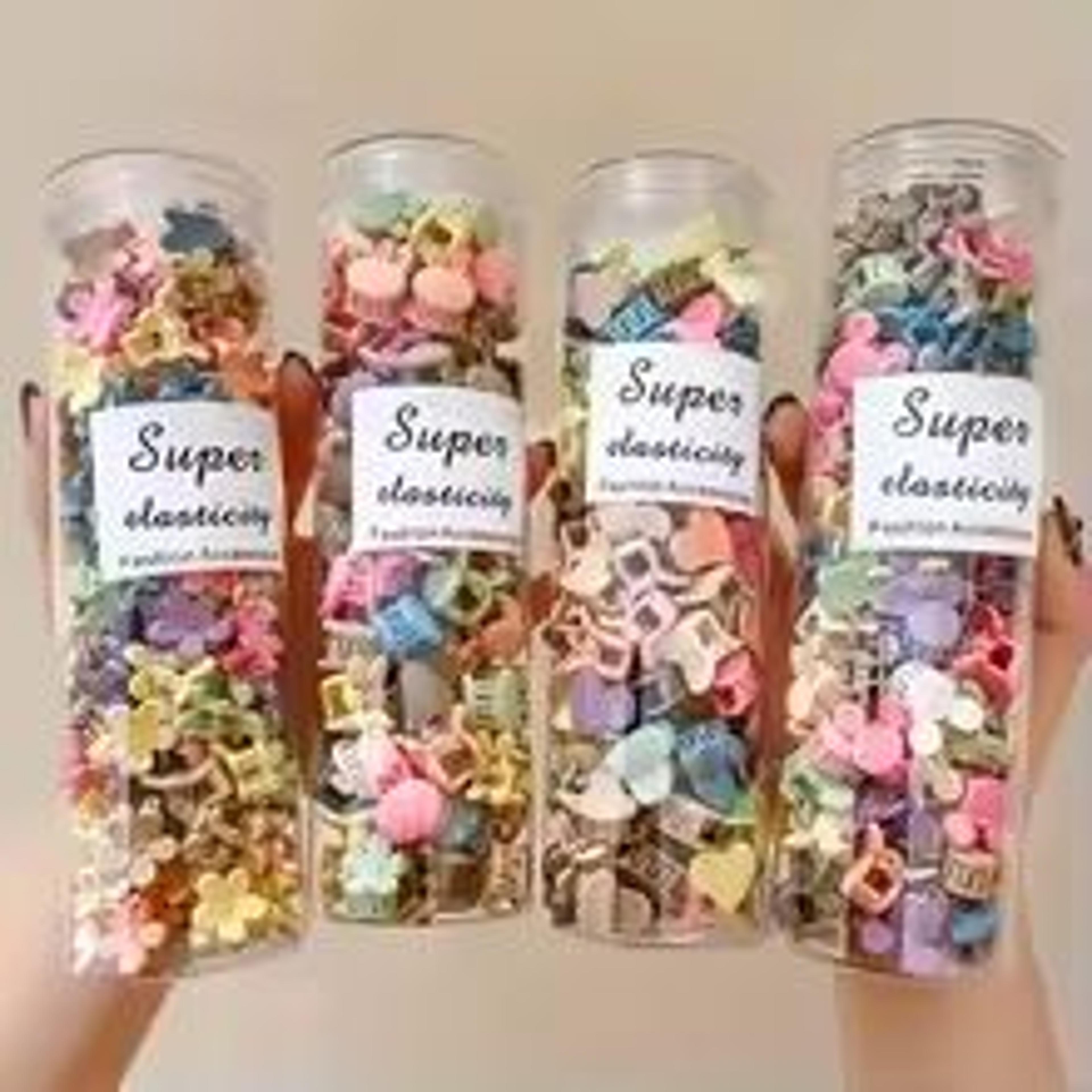 blossombits mini flower hair clips set for girls and teens – 20/30/50 pcs pastel braid accessories
