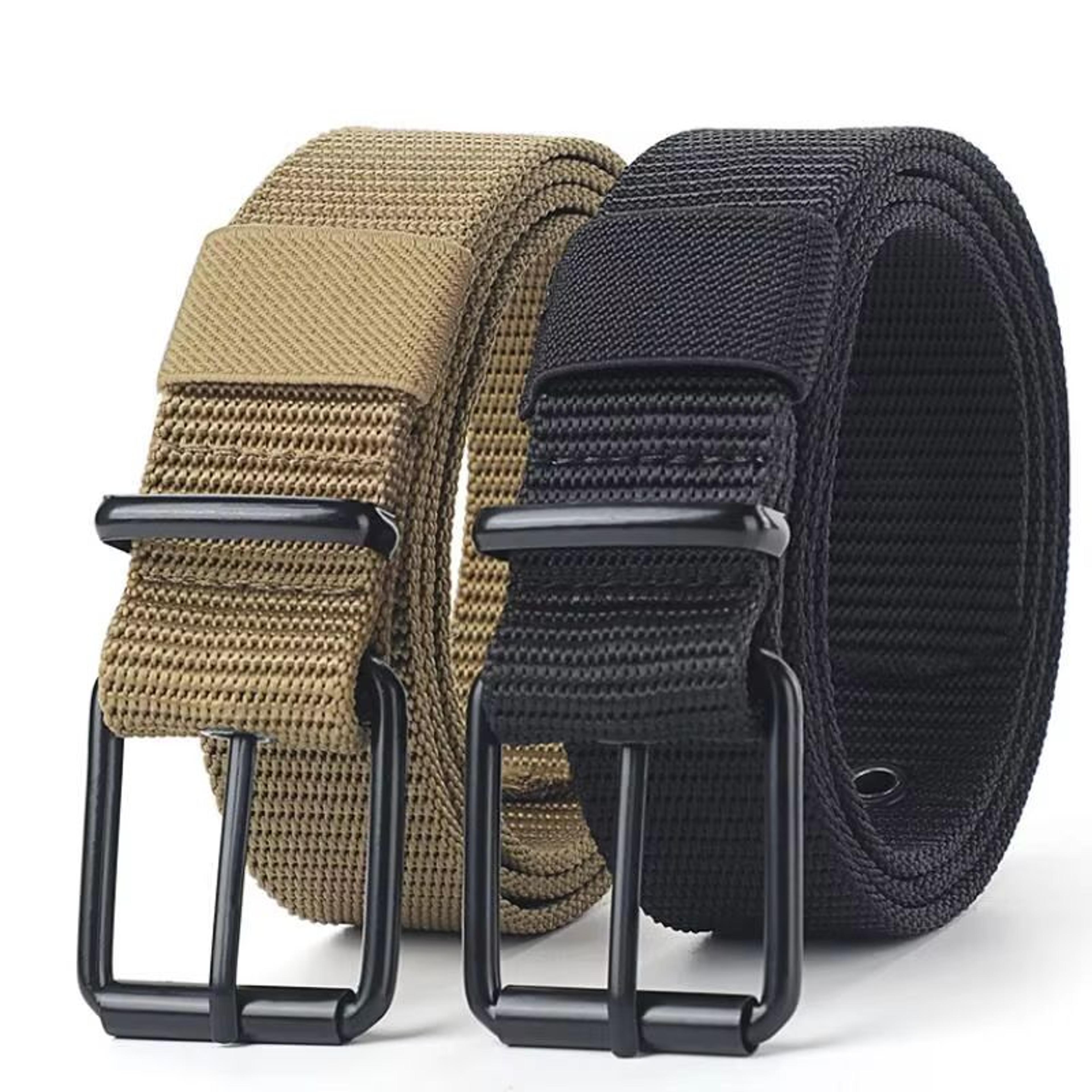 porouspin canvas belt mens adjustable pin buckle training and denim belt