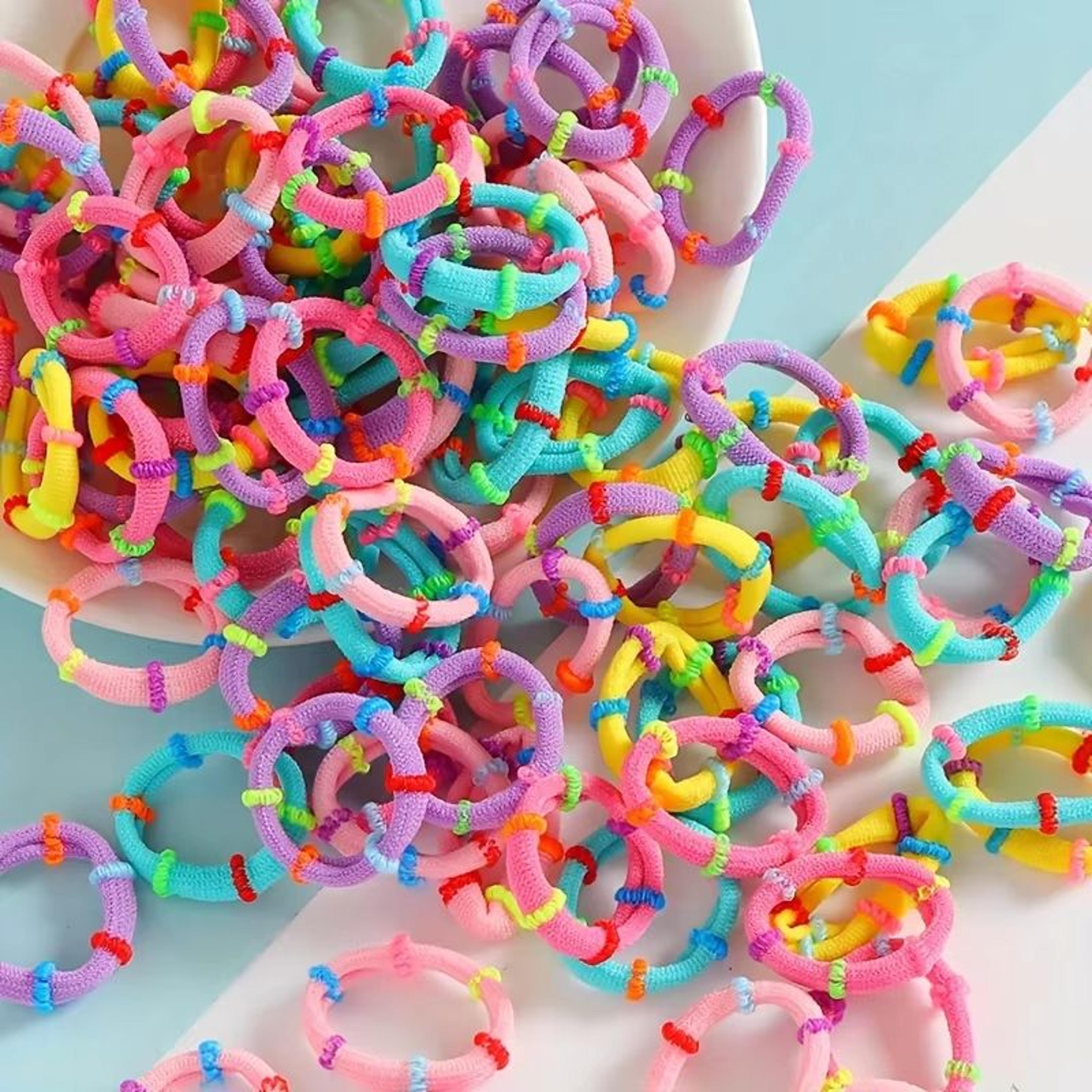 everyday value hair tie bulk pack – assorted elastic ponytail holders for women & girls