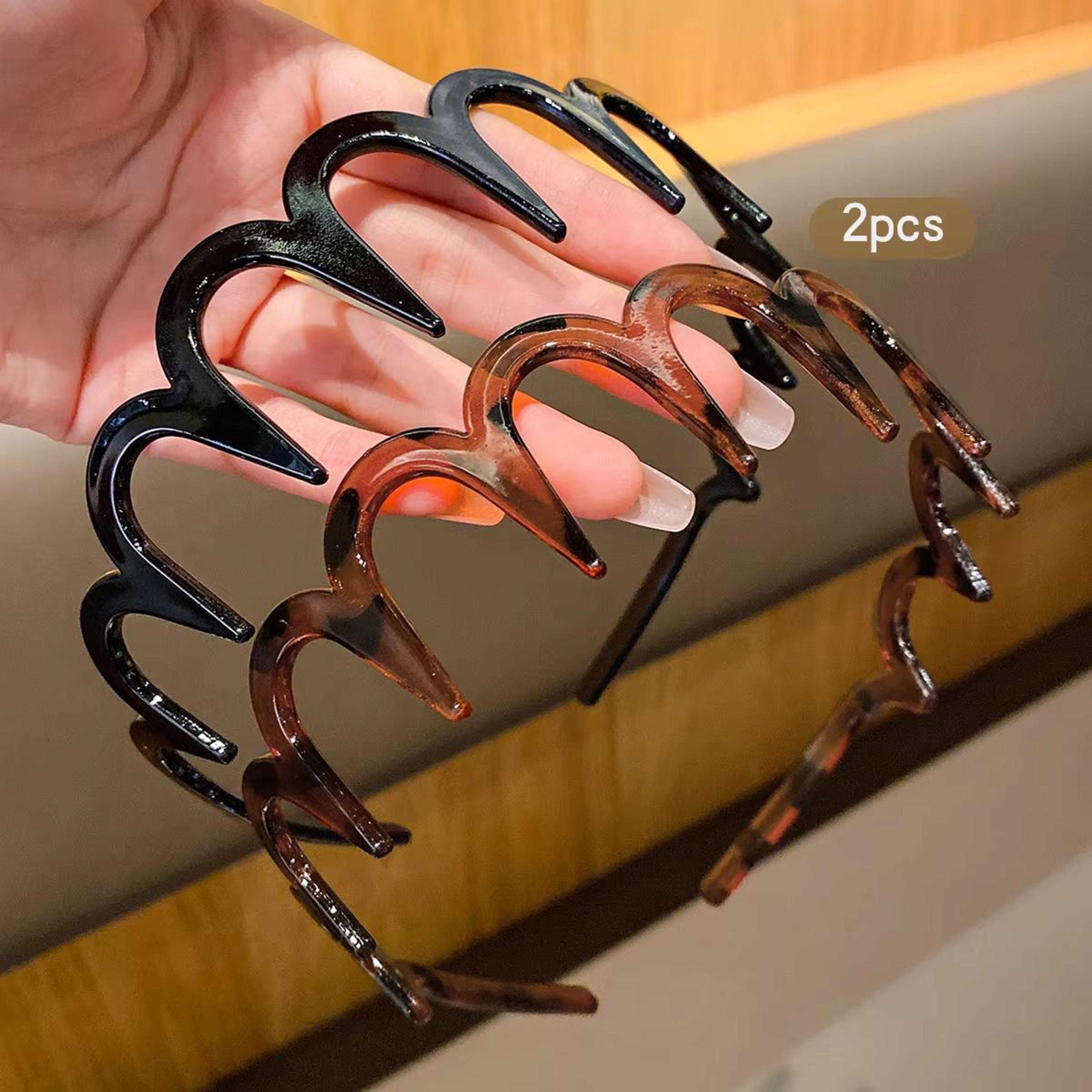everyday red claw clip duo – 2-piece anti-slip hair clips with teeth