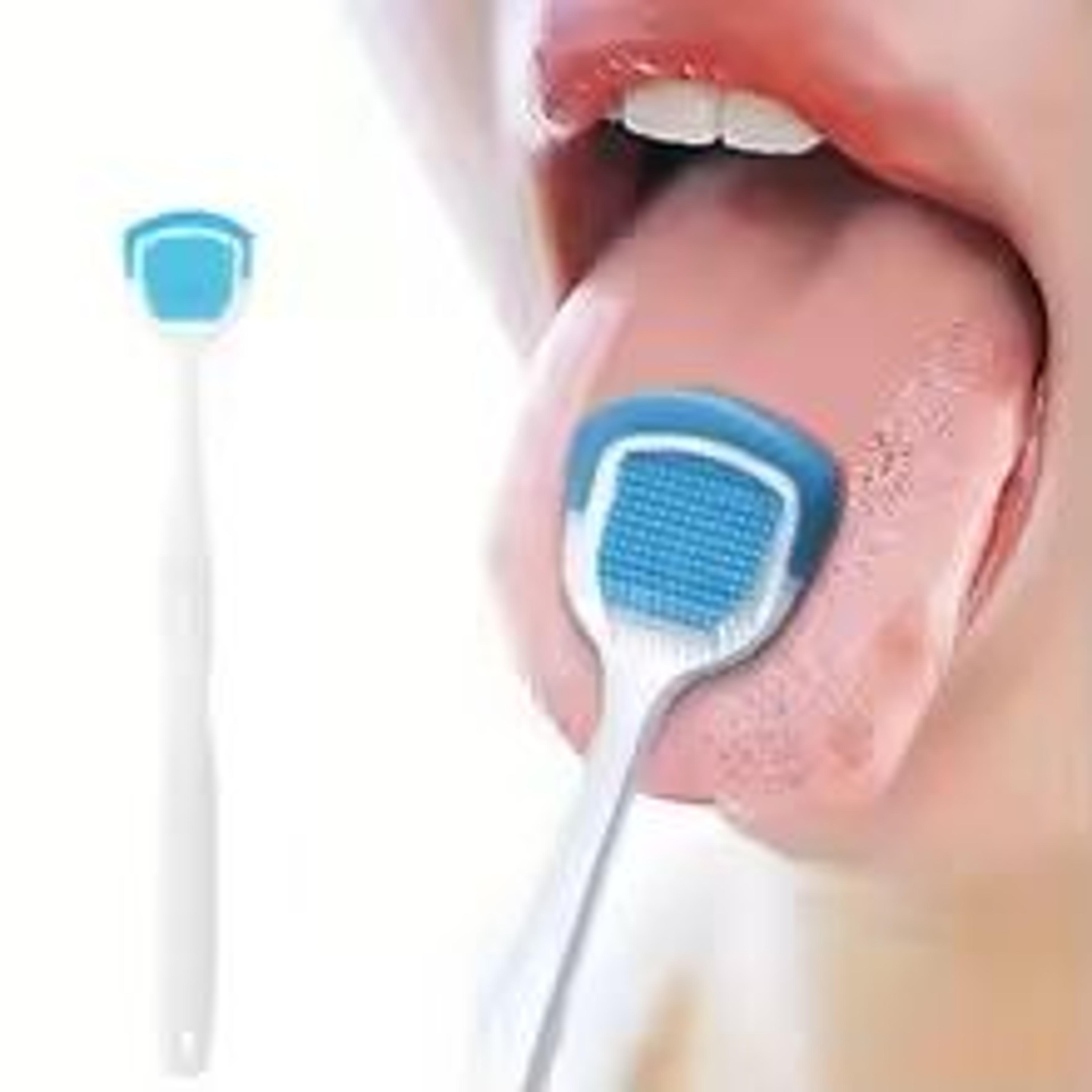 freshclean reusable silicone tongue scraper set – 1/4-piece kit for adults & kids