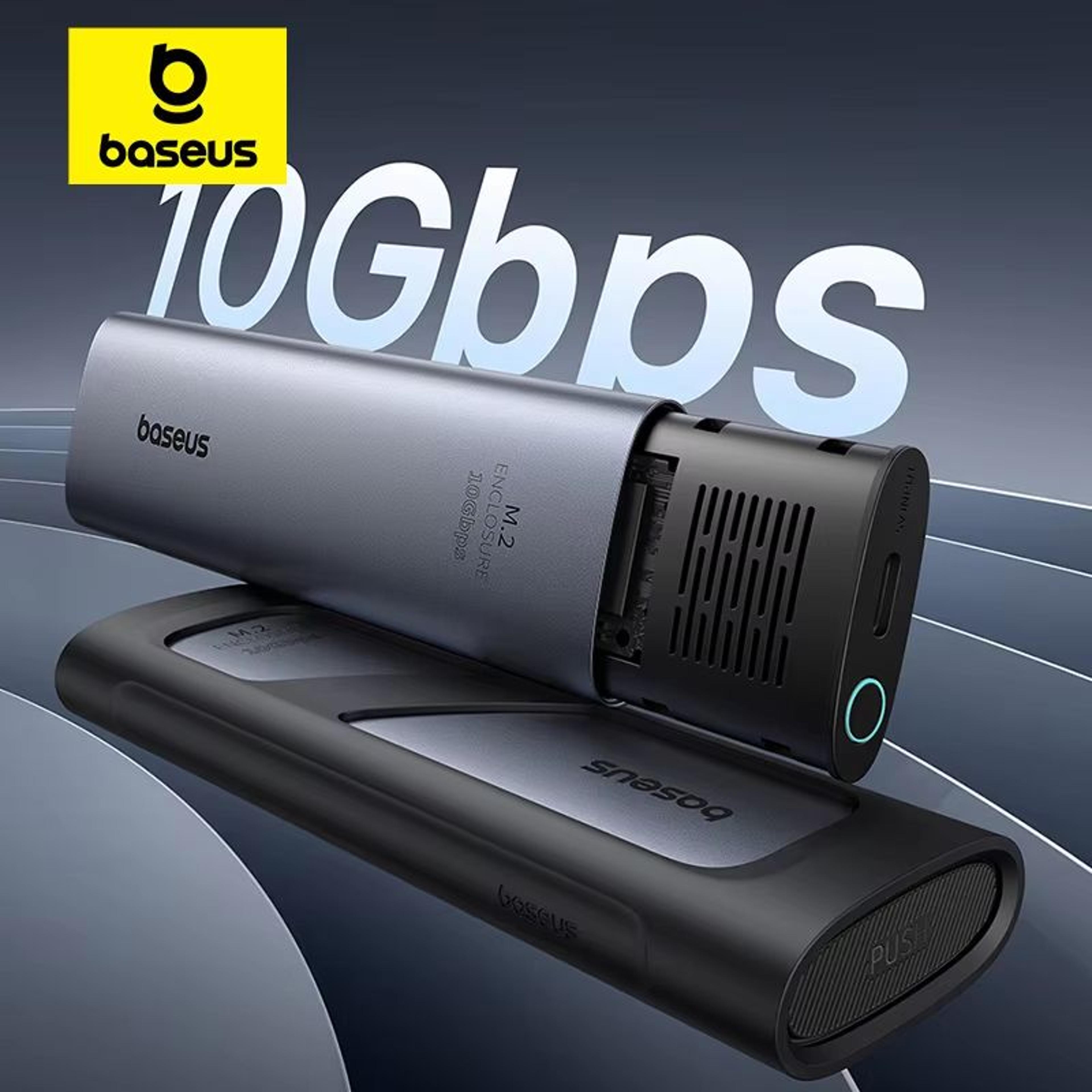 baseus turbolink m.2 ssd enclosure – 10 gbps nvme to usb-c 3.2 gen2 adapter (up to 8 tb)