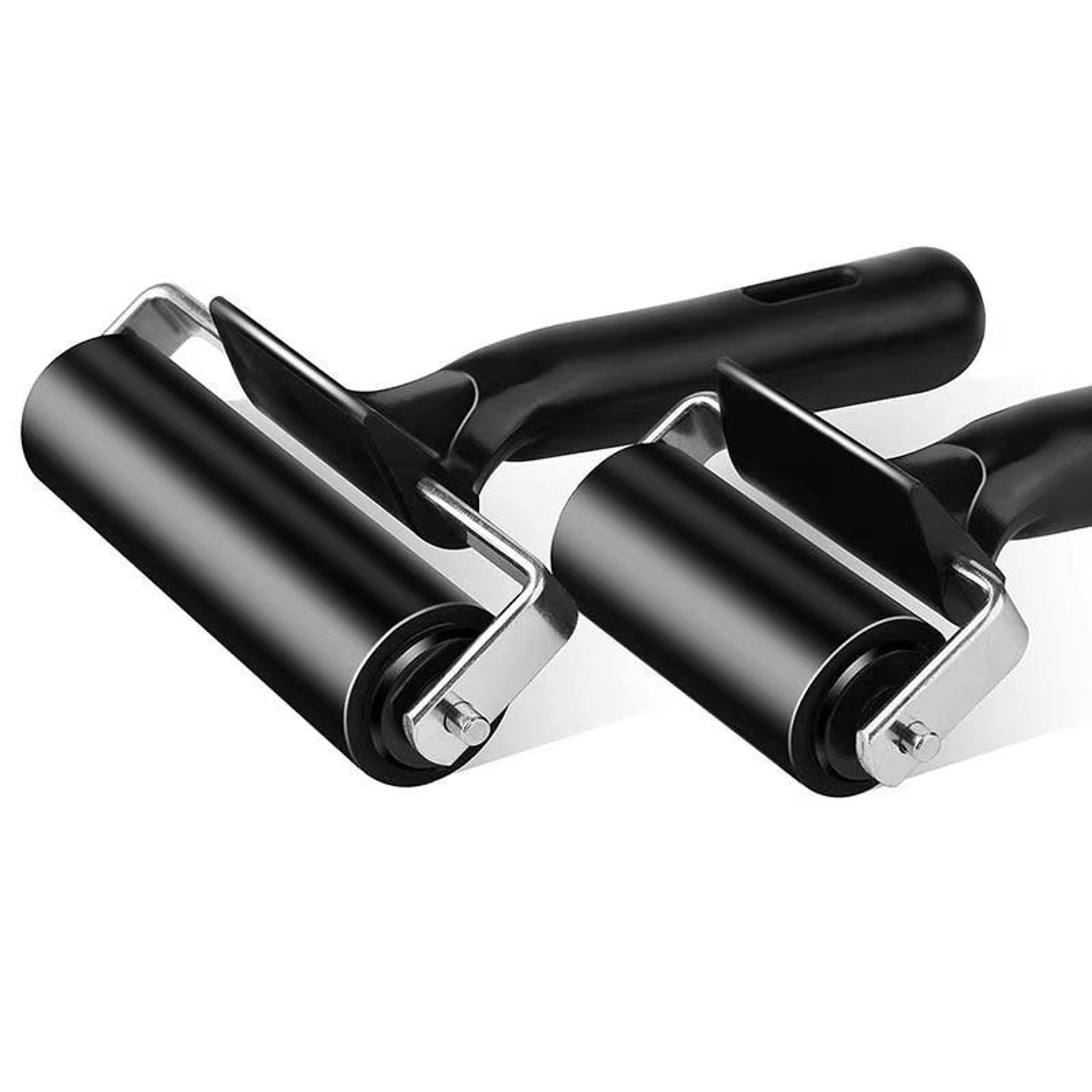 craft brayer roller set with mat and tweezers