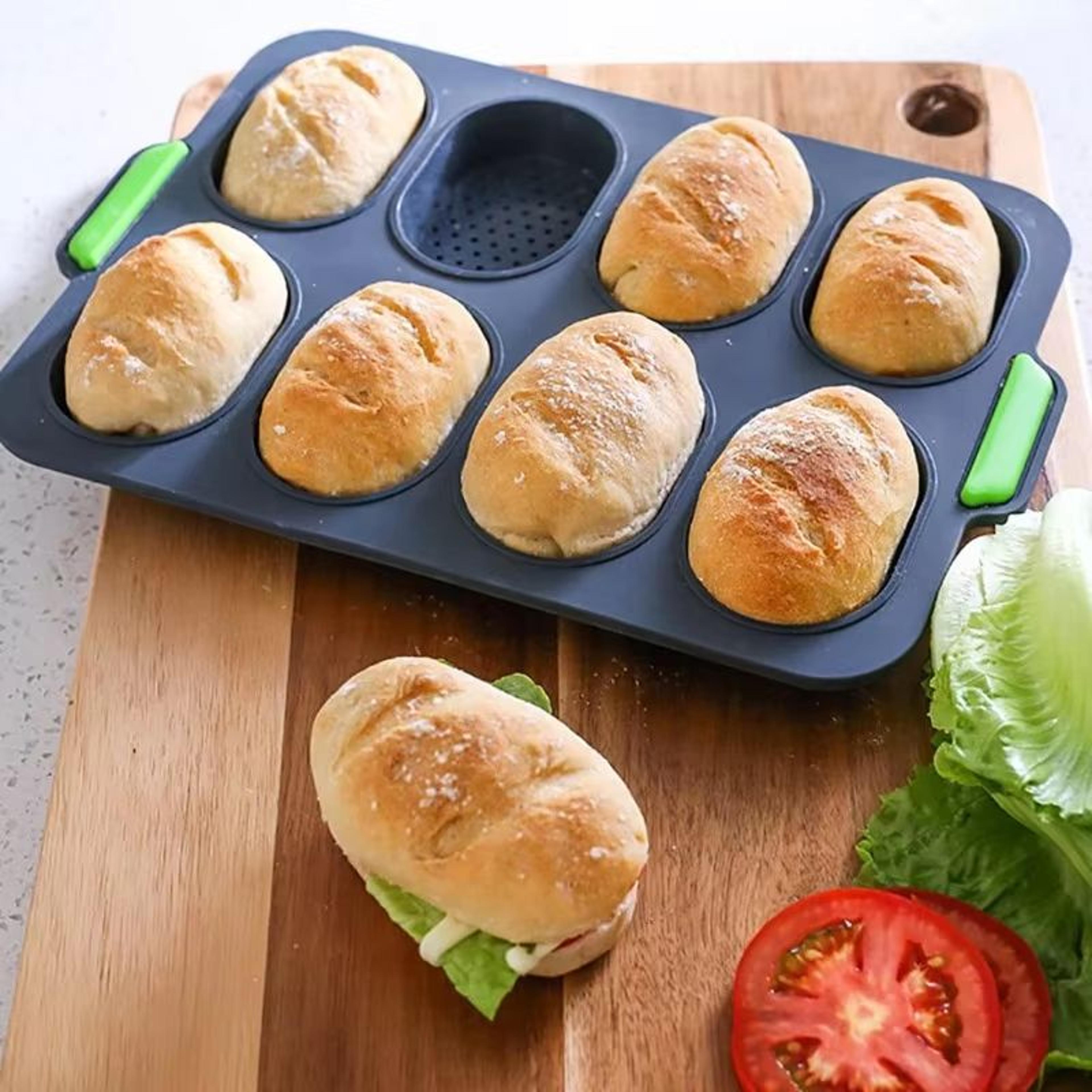 silicone mini baguette baking tray non stick bread mold