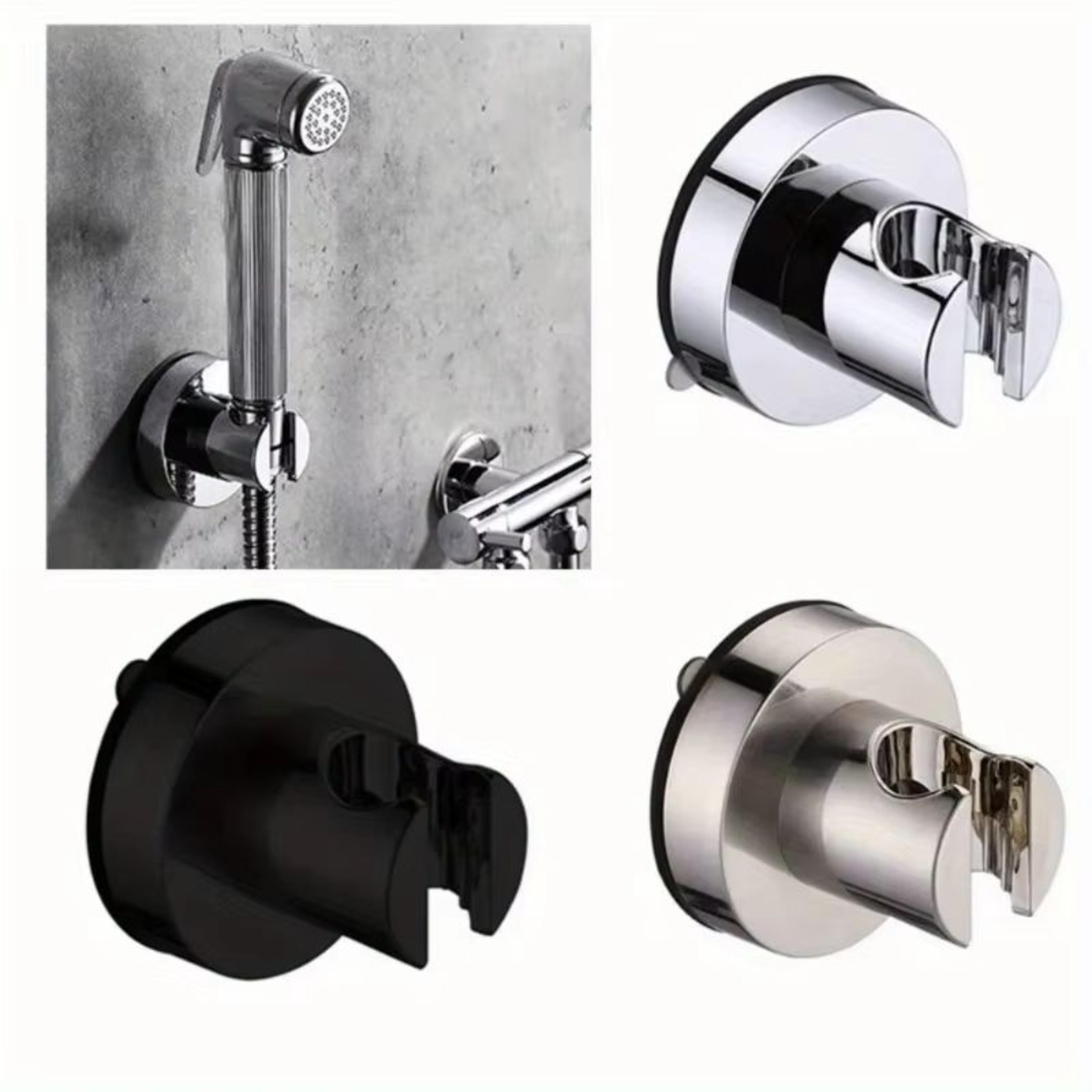 suction cup shower head holder adjustable wall bracket