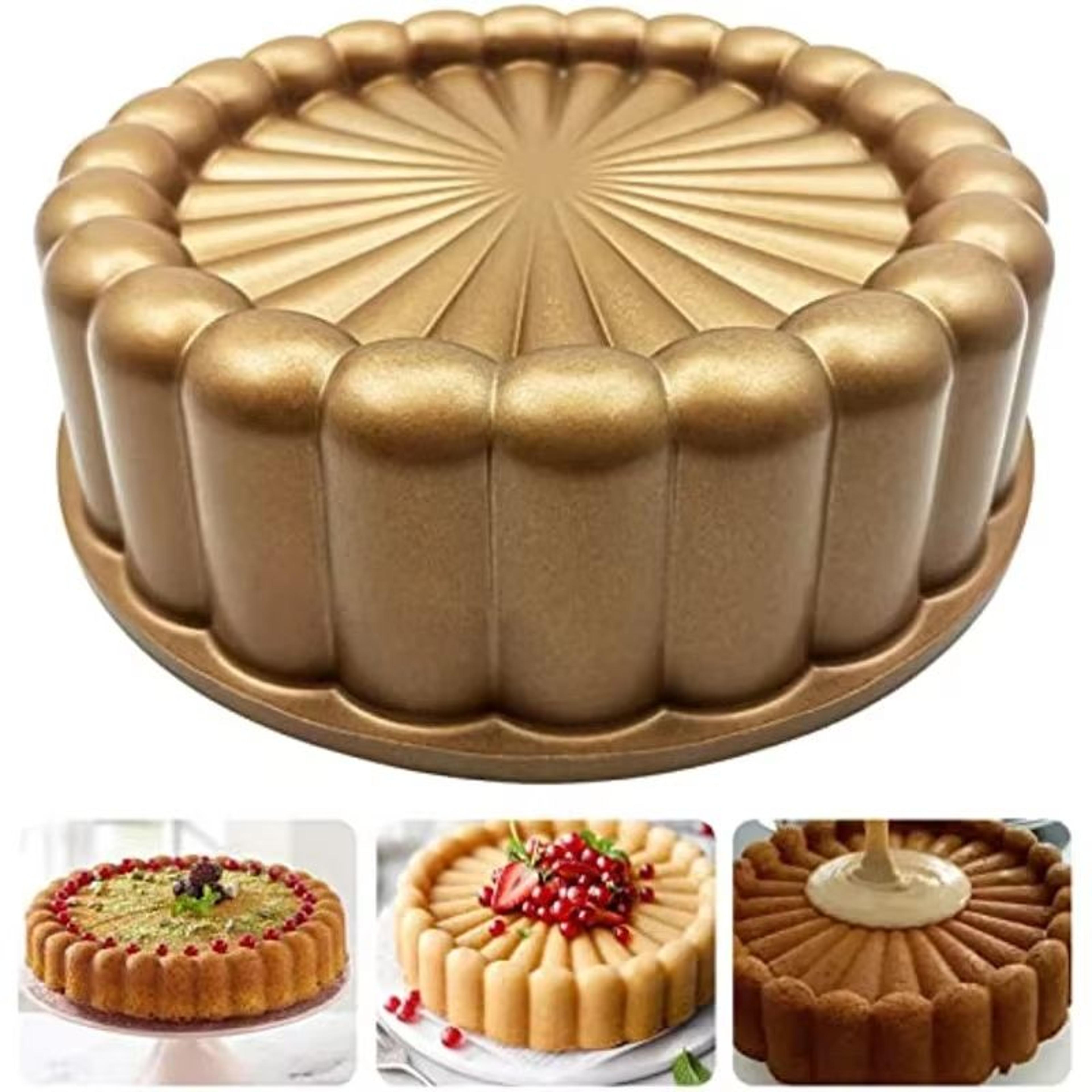 charlotte cake mold round aluminium 3d cake pan