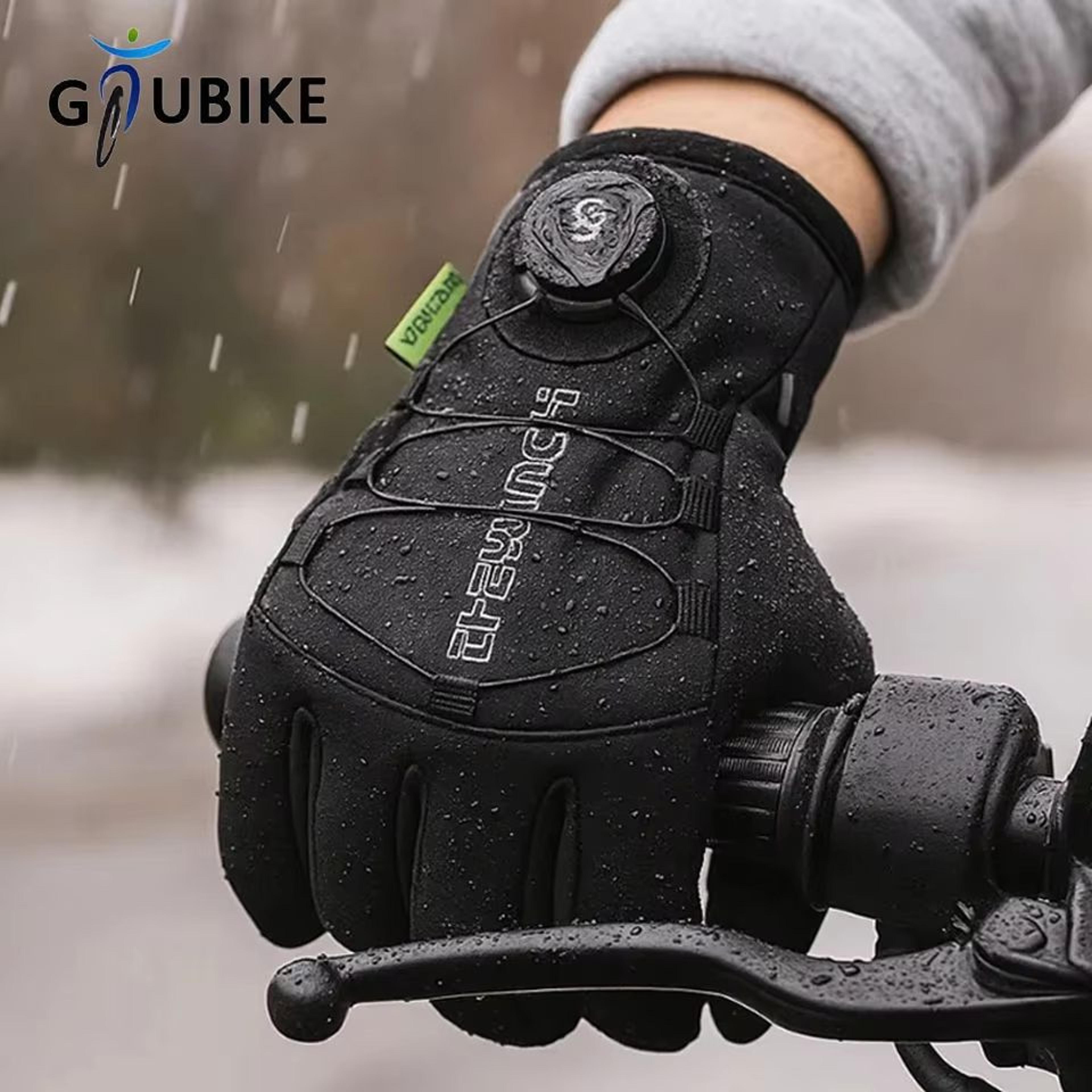 gtubike windproof waterproof winter touchscreen sport gloves