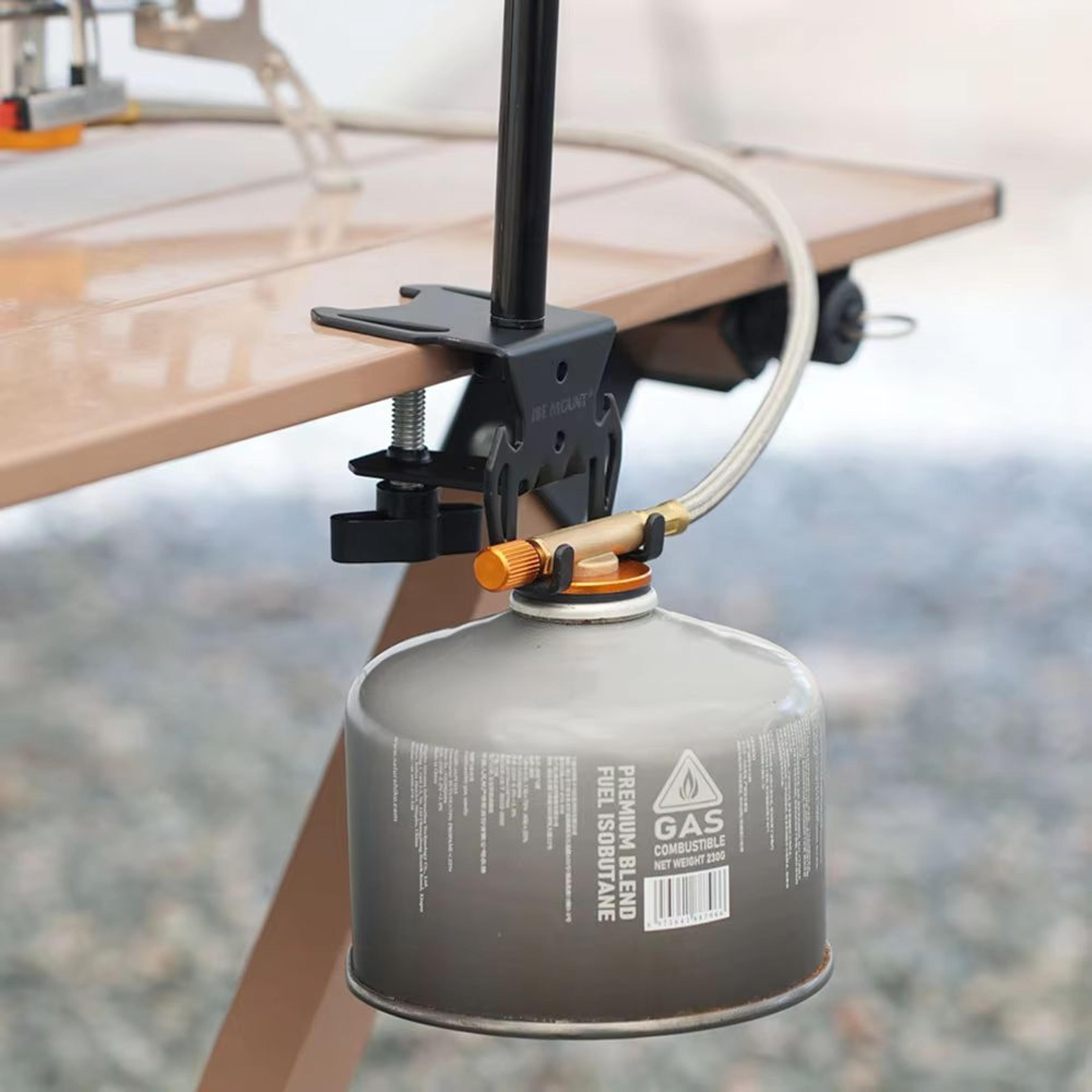 multipurpose outdoor gas tank hook with hanging plate & bottle opener