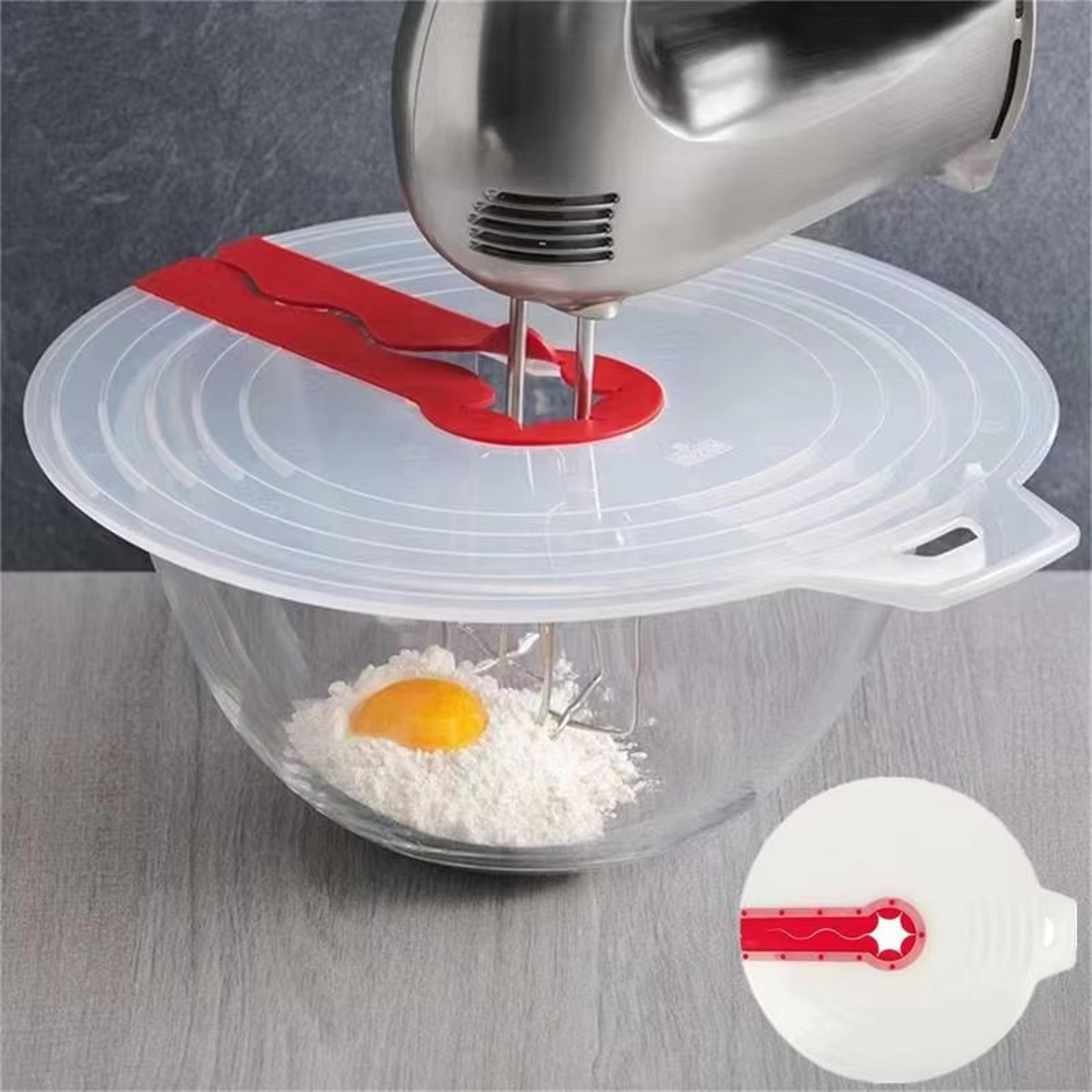 mixmaster silicone splash-guard lid – anti-splash mixing bowl cover for whisks & mixers