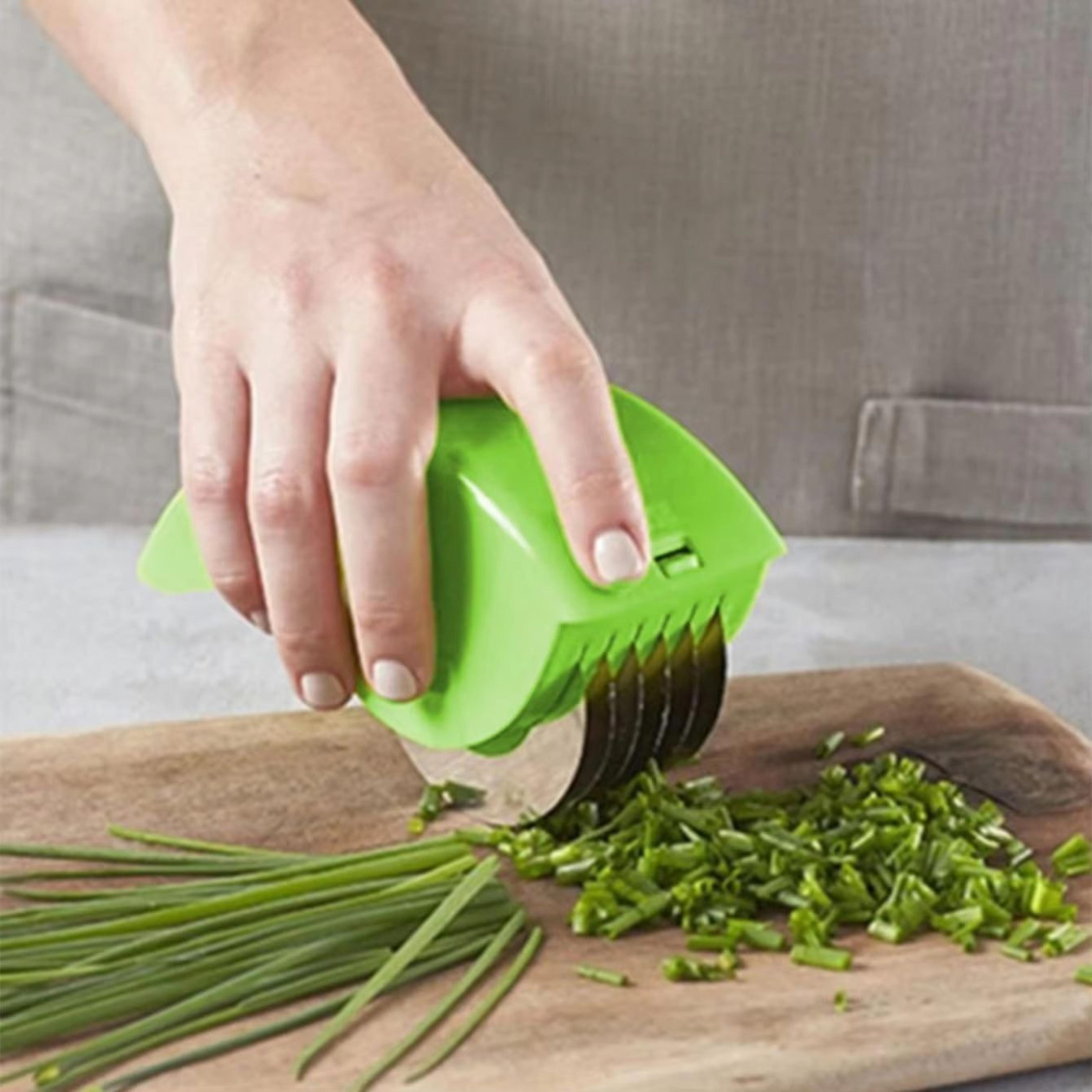hopperpro wire-cutter garlic & onion cutter – compact vegetable chopping tool