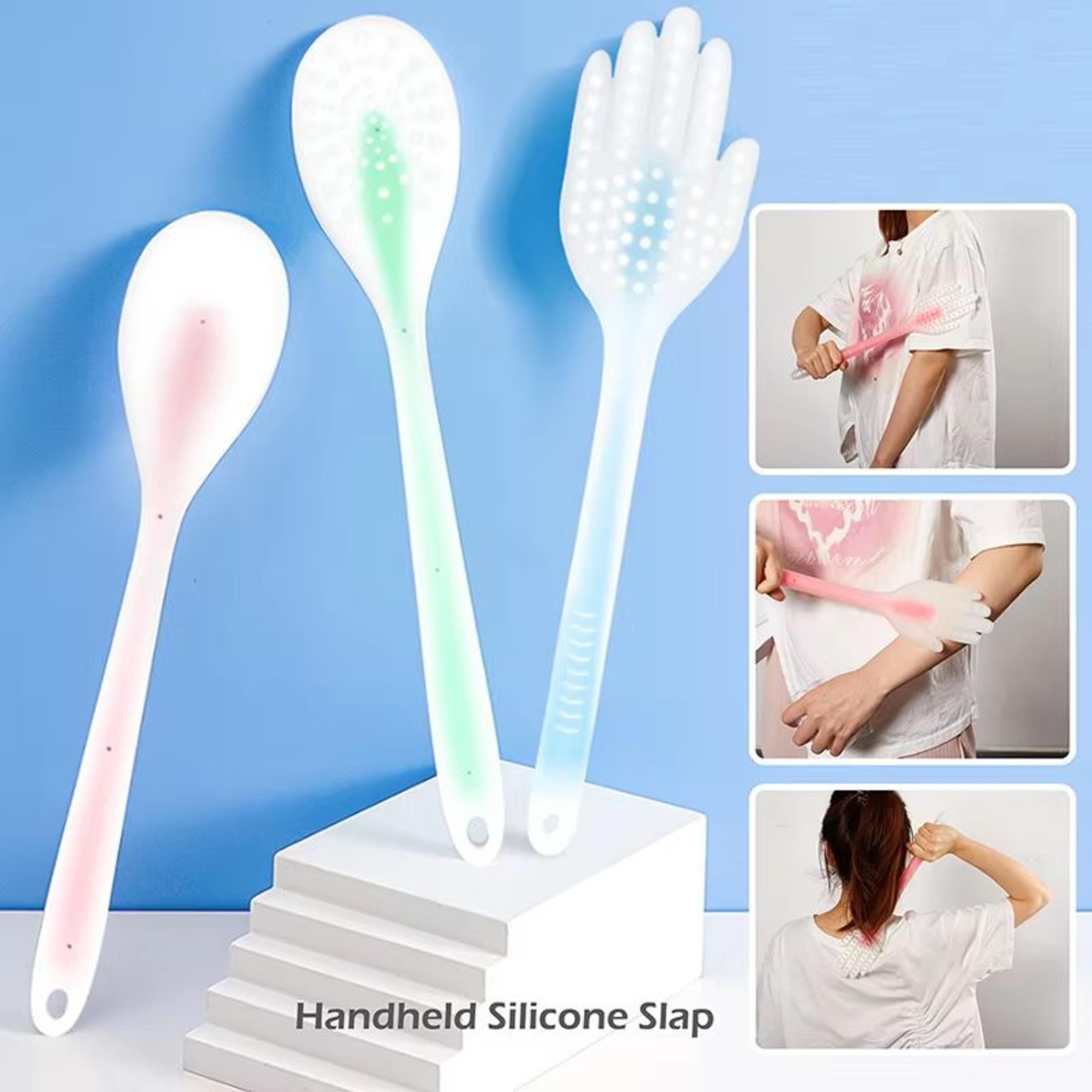 silicone meridian slap board gua sha massage stick for full body detox & circulation