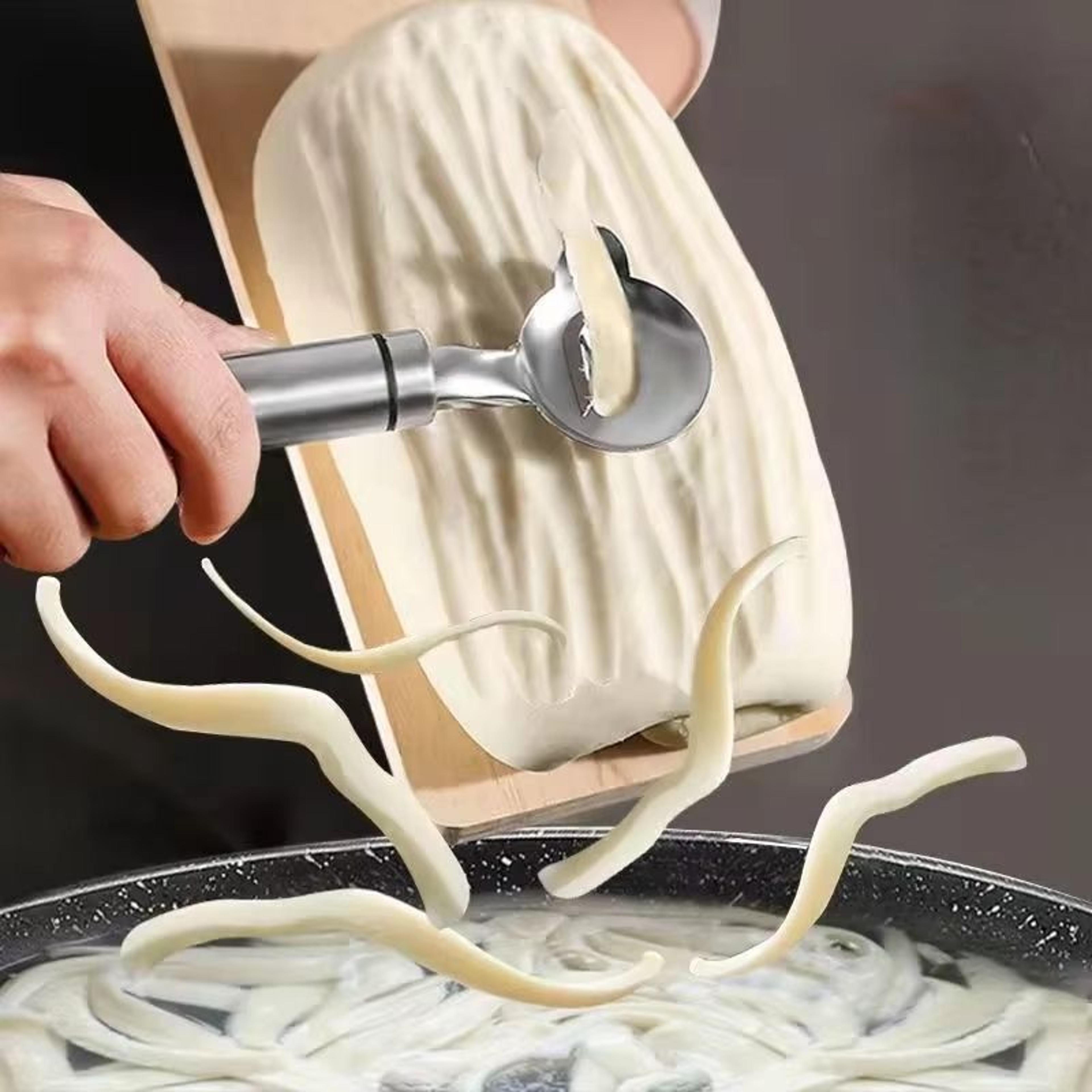 stainless steel noodle slicer knife household pasta and dough cutter