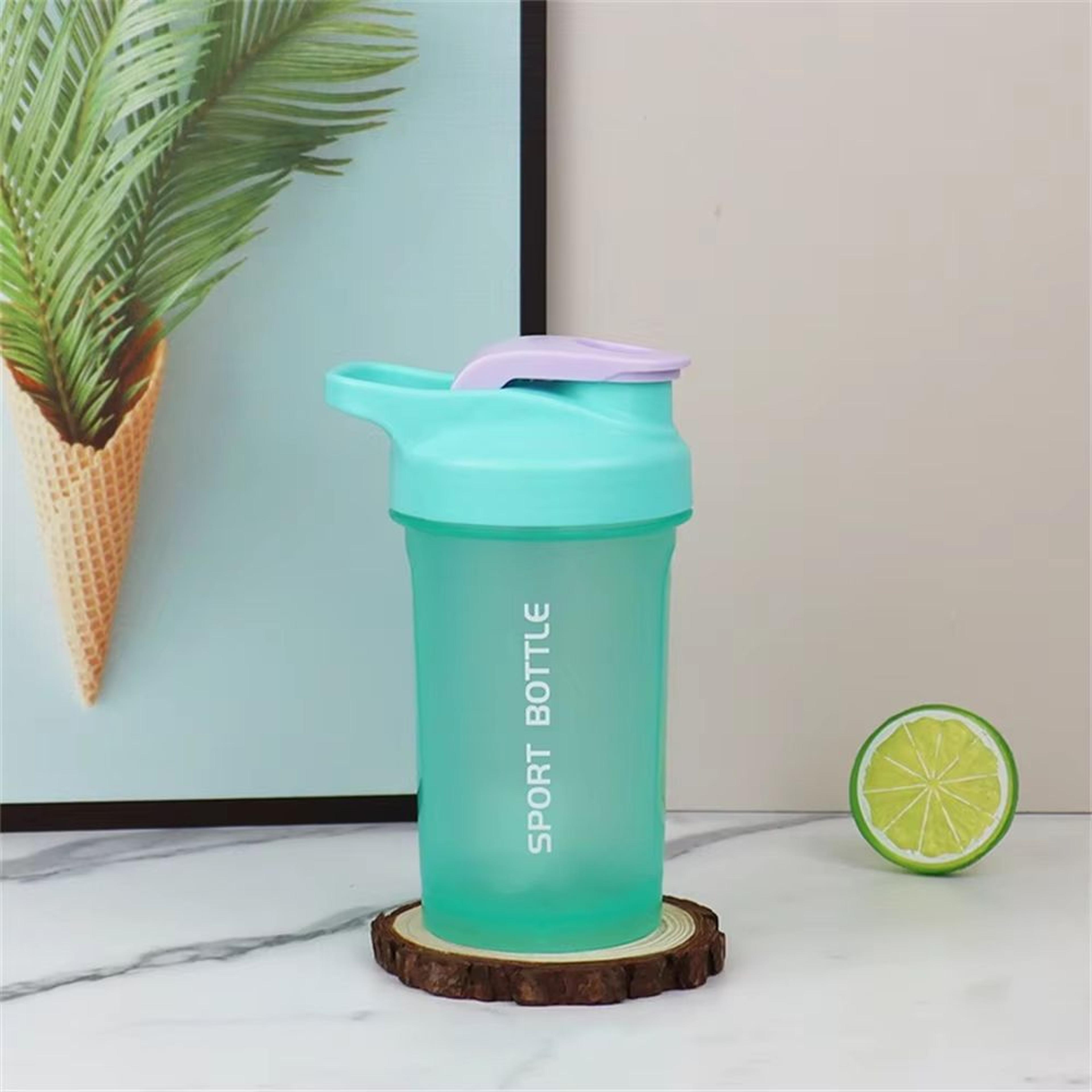 fitmix 10oz portable protein shaker bottle with scale and leak-proof lid – gym outdoor fitness mixing cup