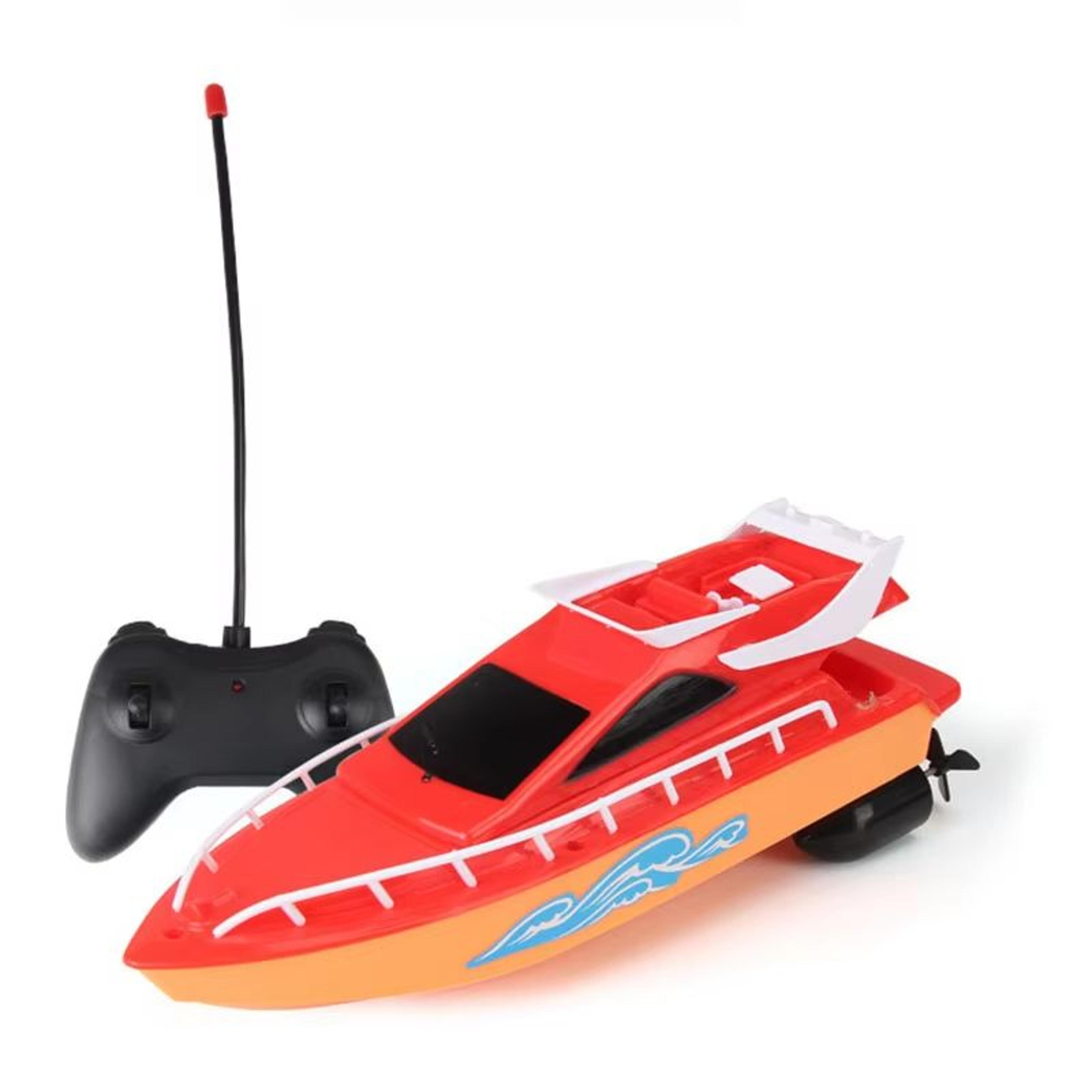 mini rc high speed boat - waterproof remote control speedboat toy for kids