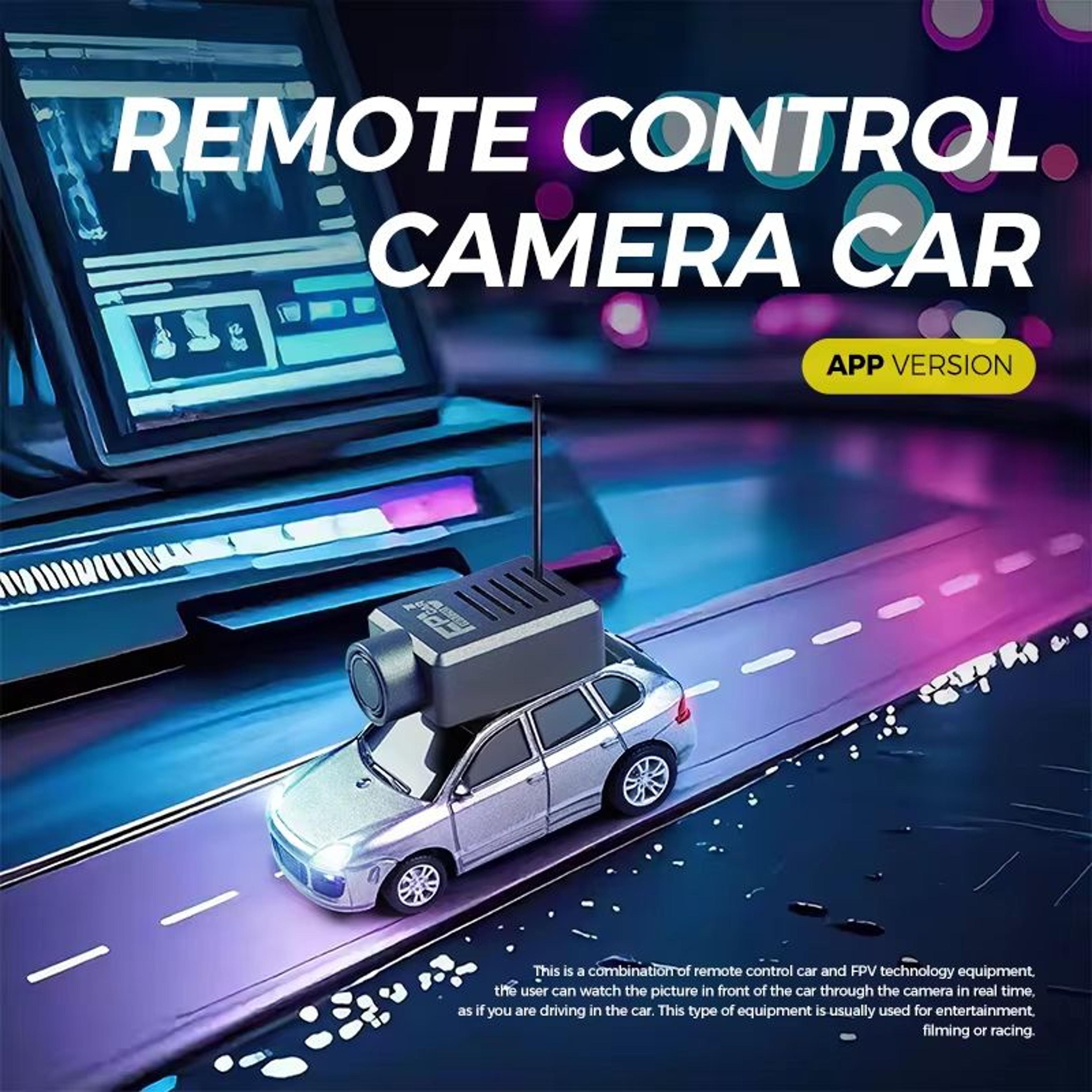 1/64 mini rc car with hd camera - wifi fpv drift racing toy with gyro and led lights