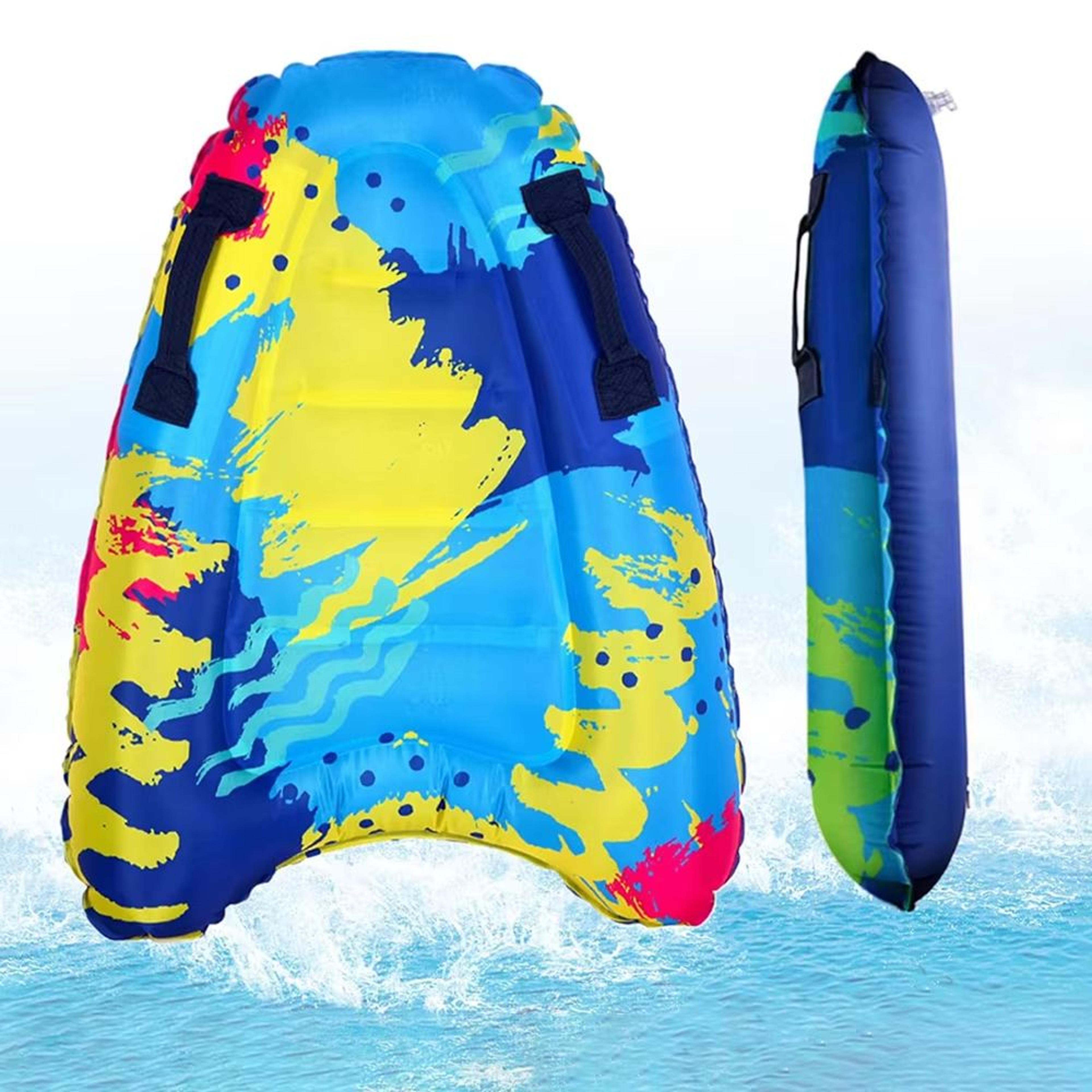 waveglider thick pvc inflatable surfboard – portable water ski & pool surf board
