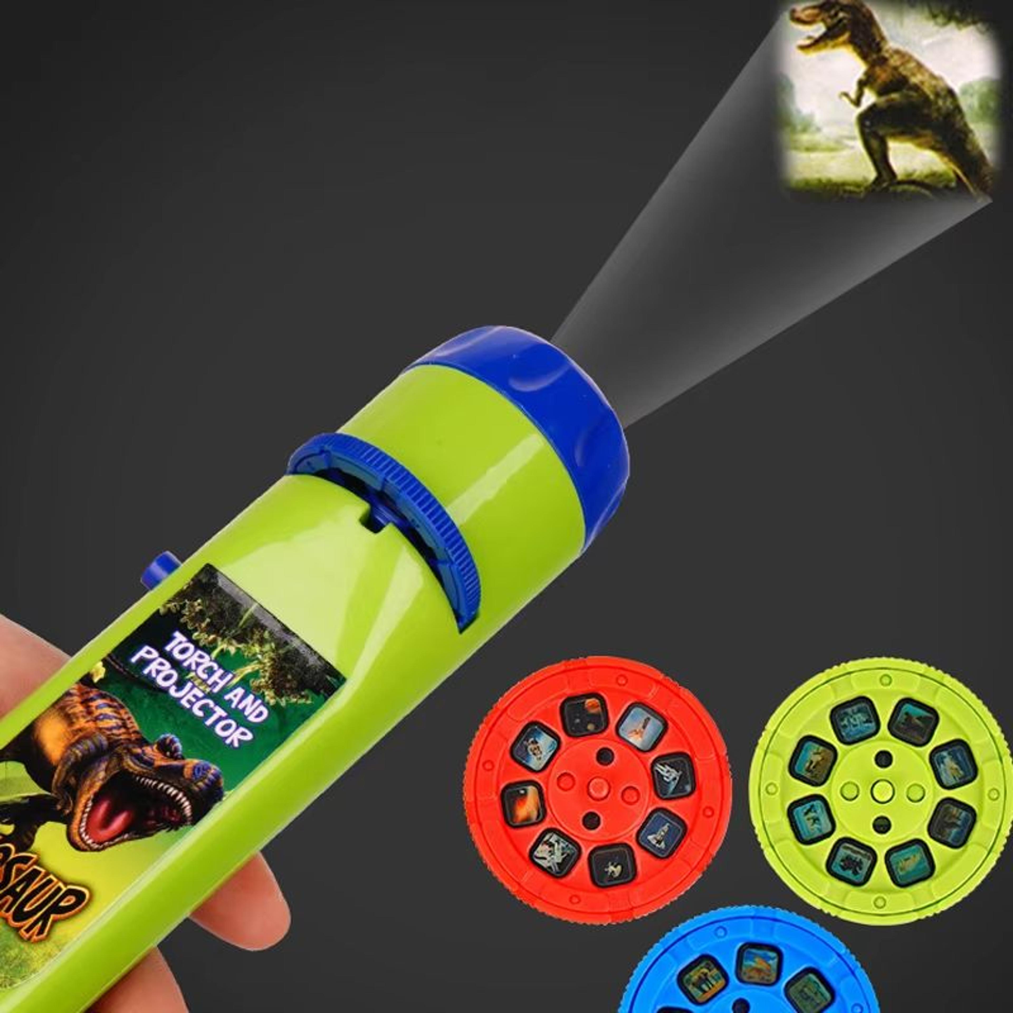 kids mini projector flashlight with 24 patterns – luminous exploration lamp toy