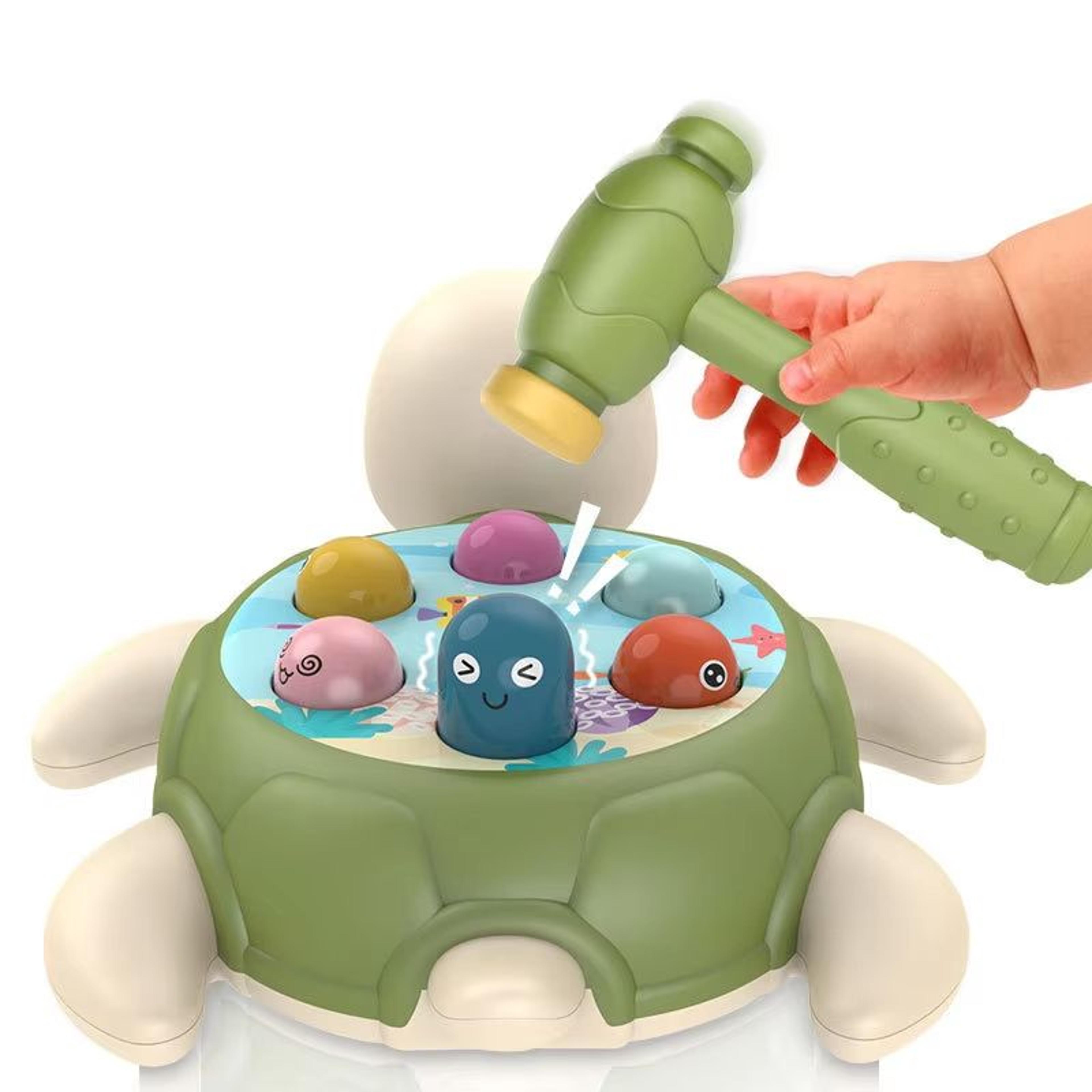 turtle montessori baby hammer & puzzle toy